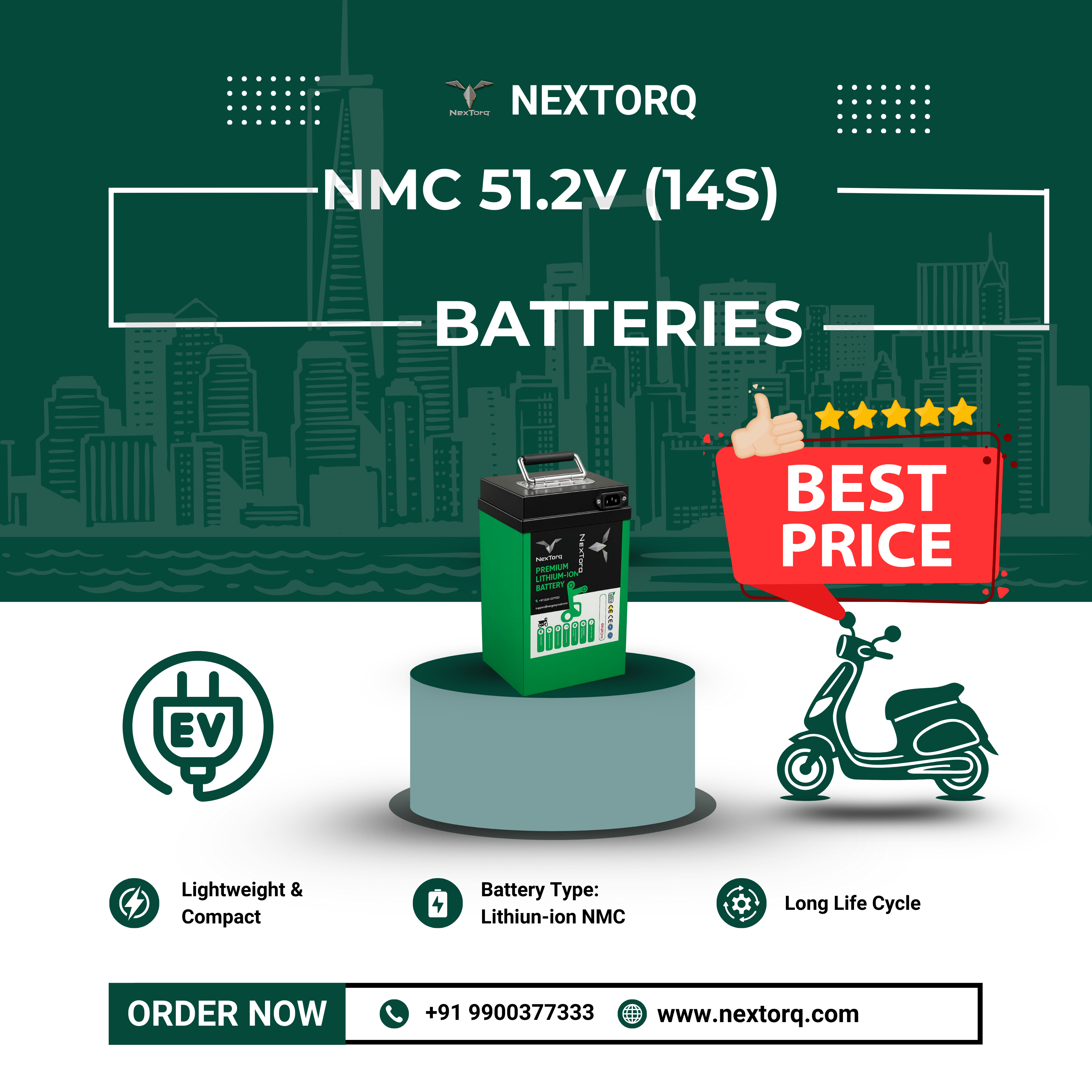 NMC 51.2V (14S) BATTERIES