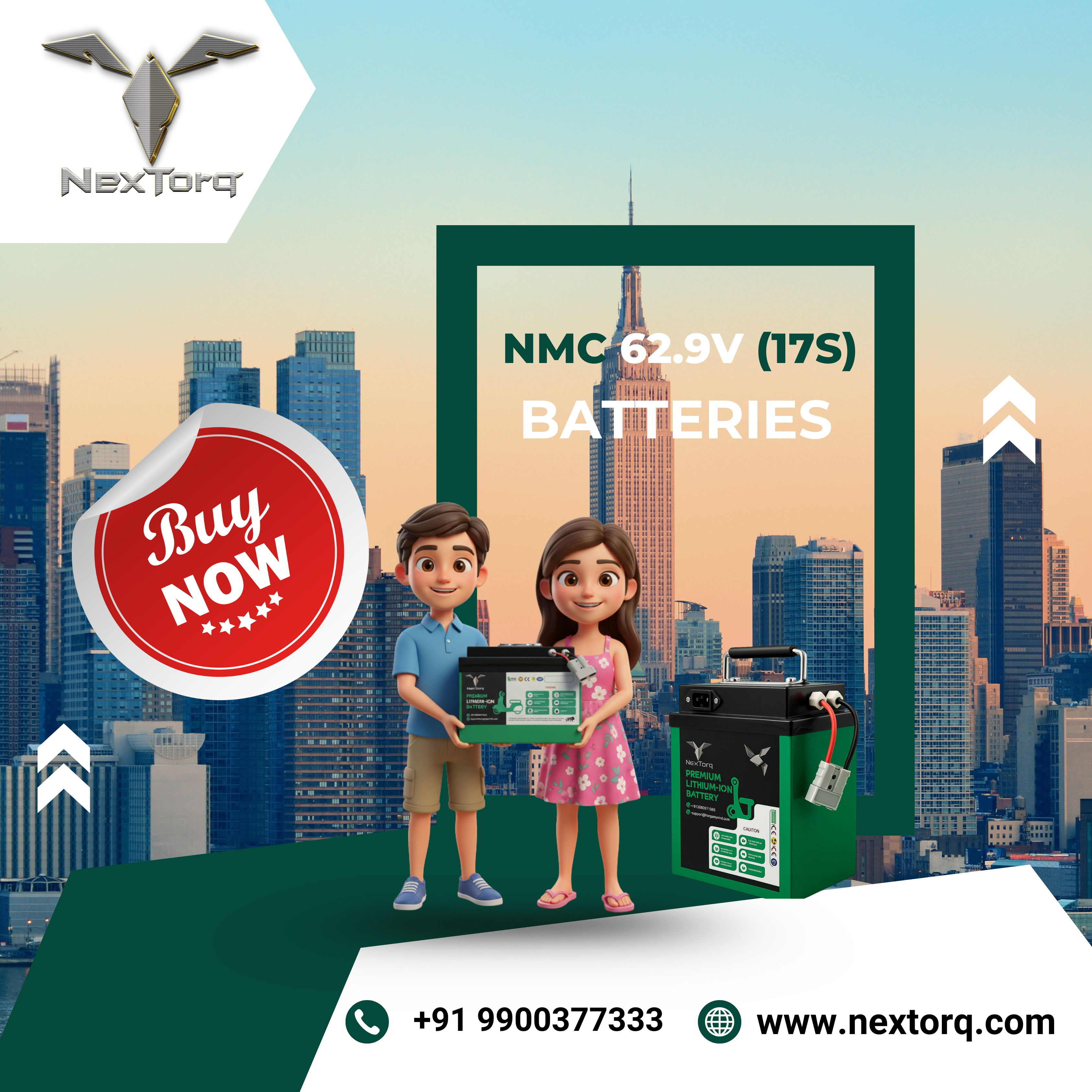 NMC 62.9V (17S) BATTERIES