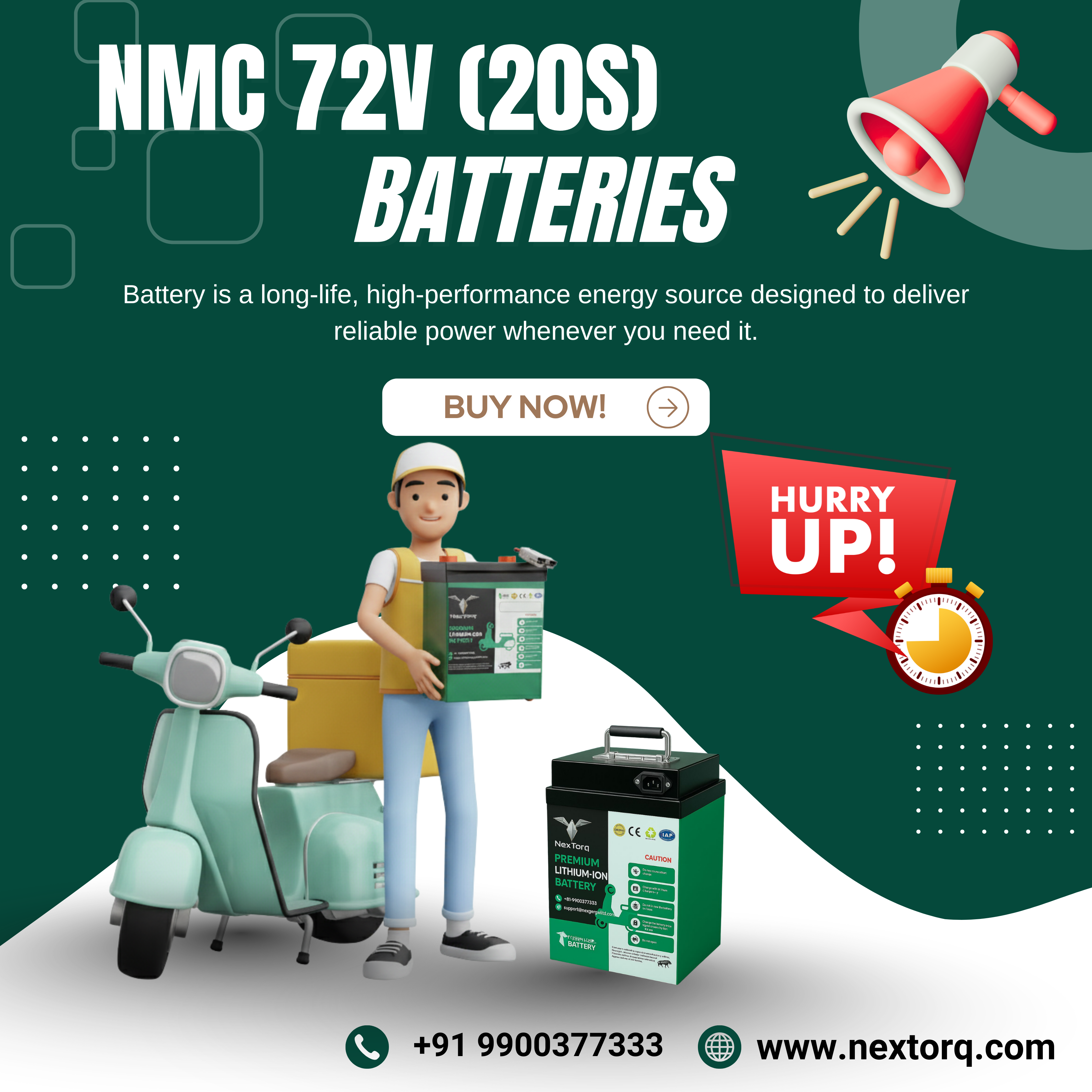 NMC 72V (20S) BATTERIES