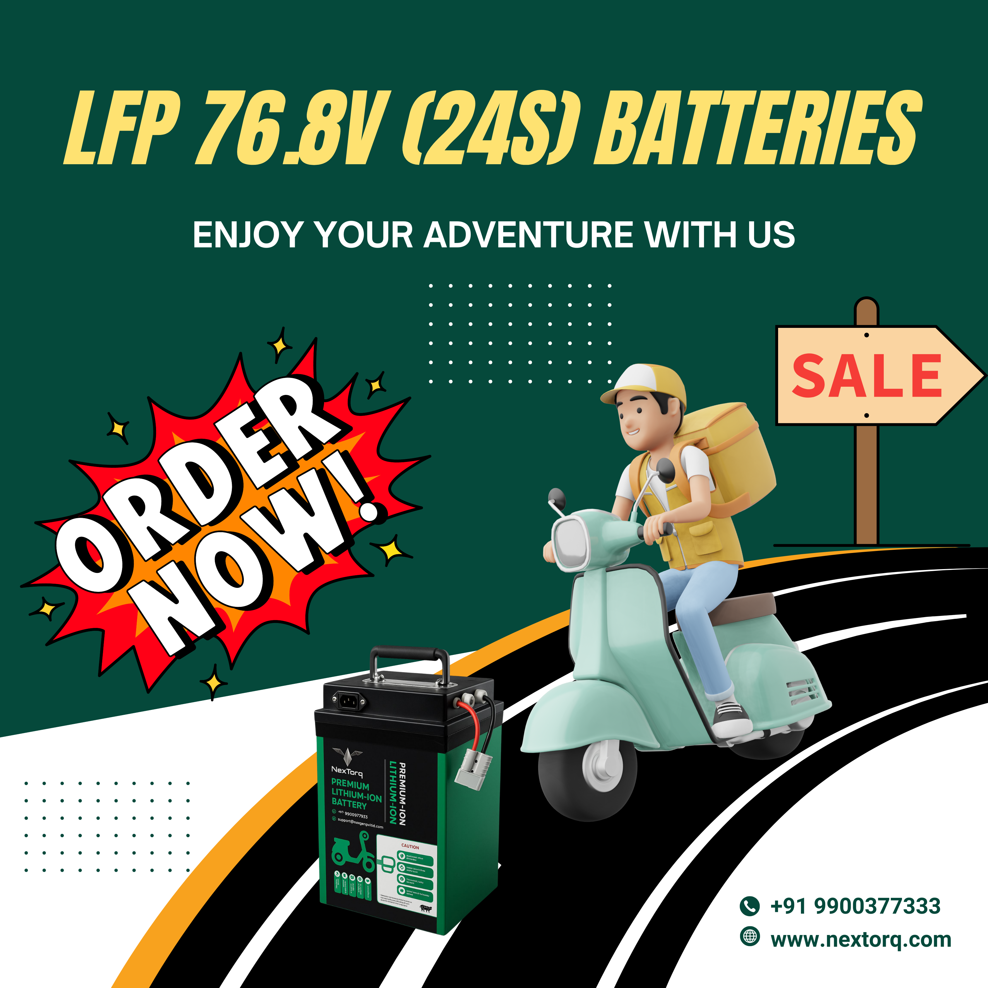 LFP 76.8V (24S) BATTERIES
