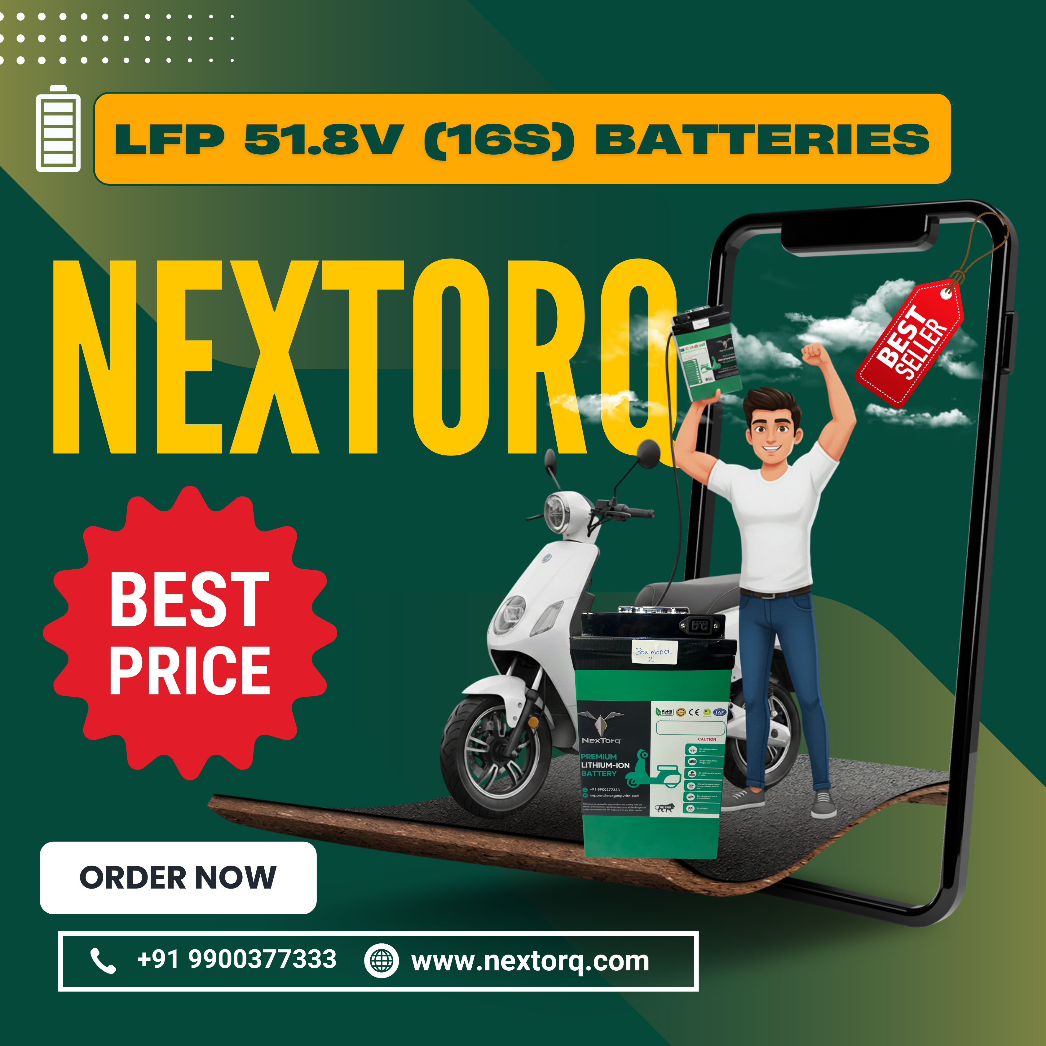 LFP 51.8V (16S) BATTERIES