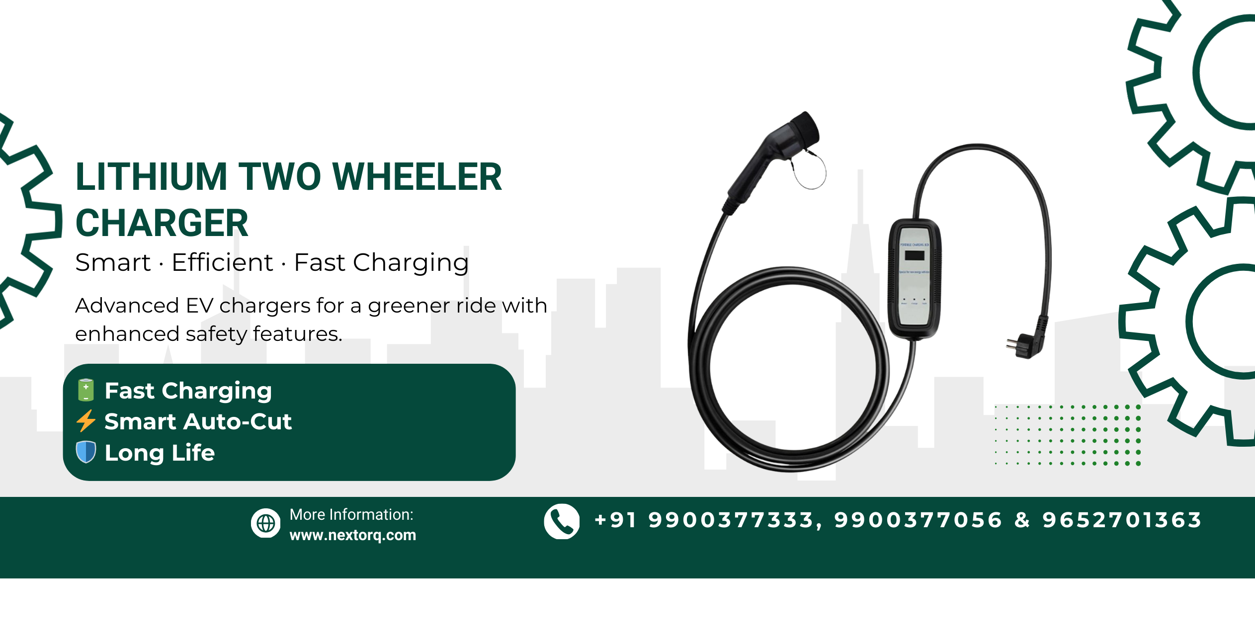 LITHIUM TWO WHEELER CHARGER