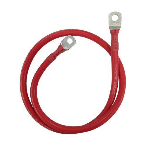 SILICON WIRE 2AWG RED WITH (SC70-6LUGS)1000MM