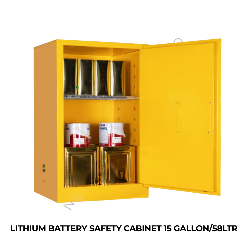LITHIUM BATTERY SAFETY CABINET 15 GALLON/58LTR