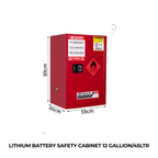 LITHIUM BATTERY SAFETY CABINET 12 GALLION/45LTR