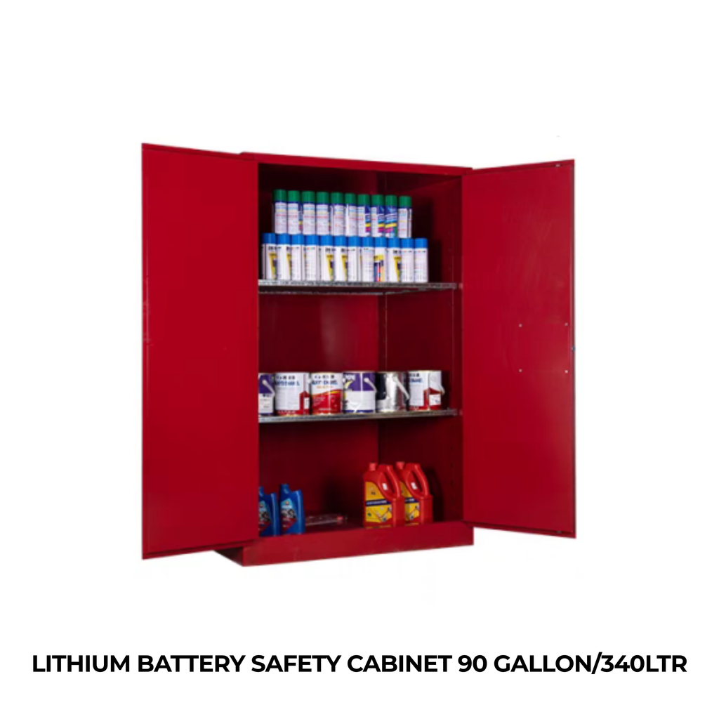 LITHIUM BATTERY SAFETY CABINET 90 GALLON/340LTR