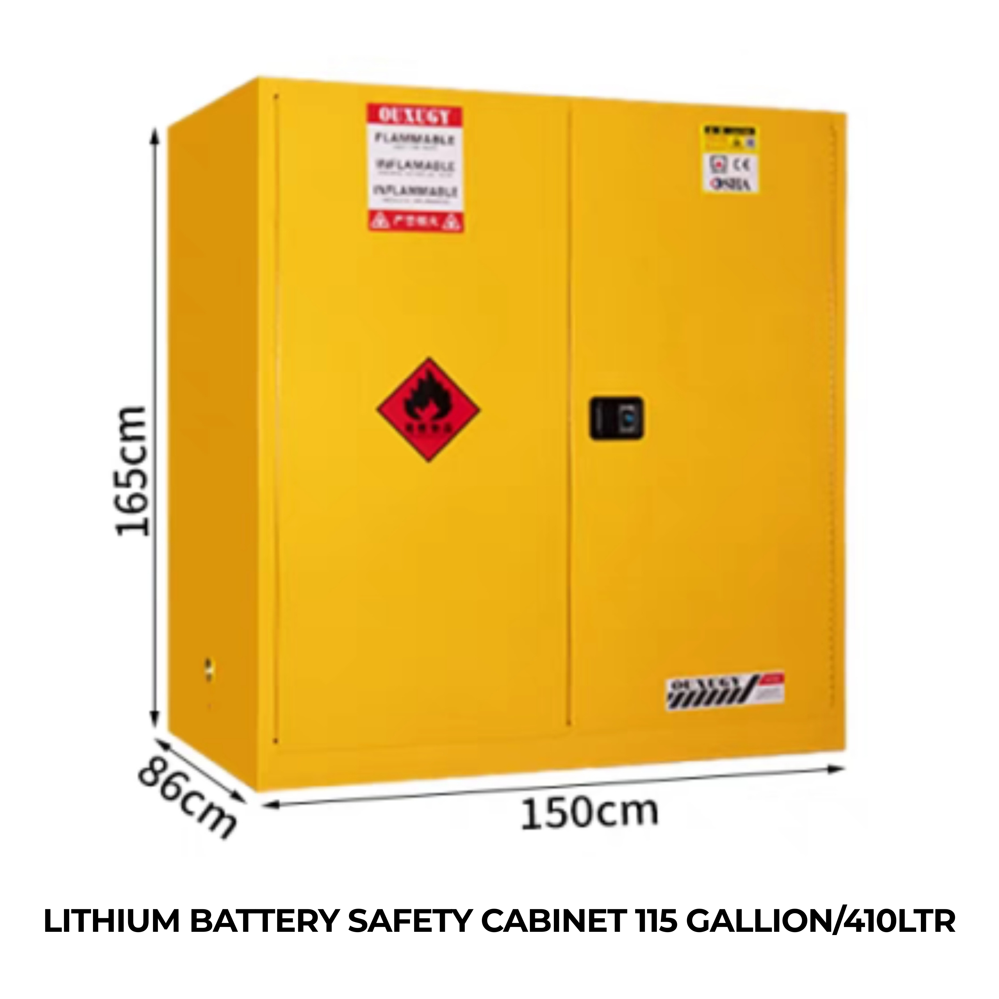 LITHIUM BATTERY SAFETY CABINET 115 GALLION/410LTR