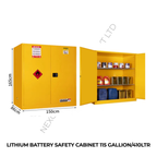 LITHIUM BATTERY SAFETY CABINET 115 GALLION/410LTR