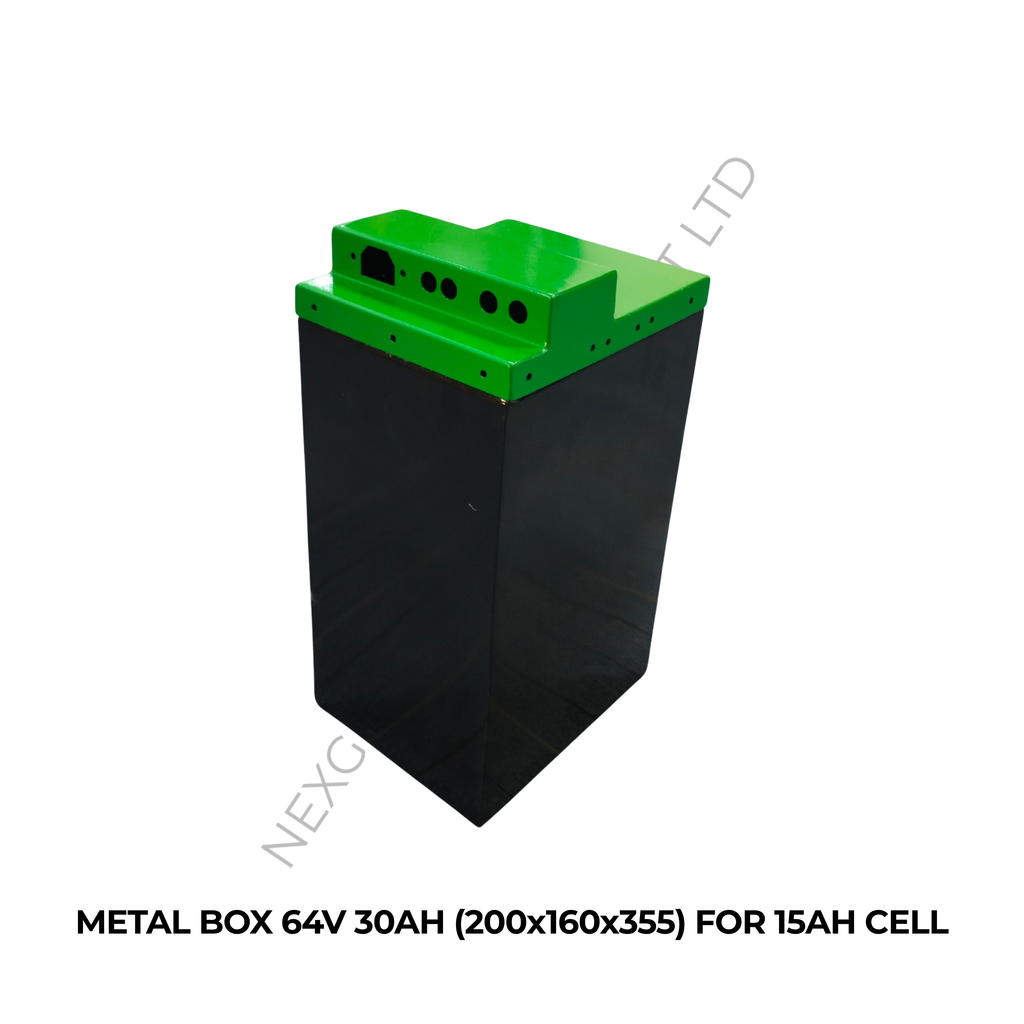 METAL BOX 64V 30AH (200x160x355) FOR 15AH CELL