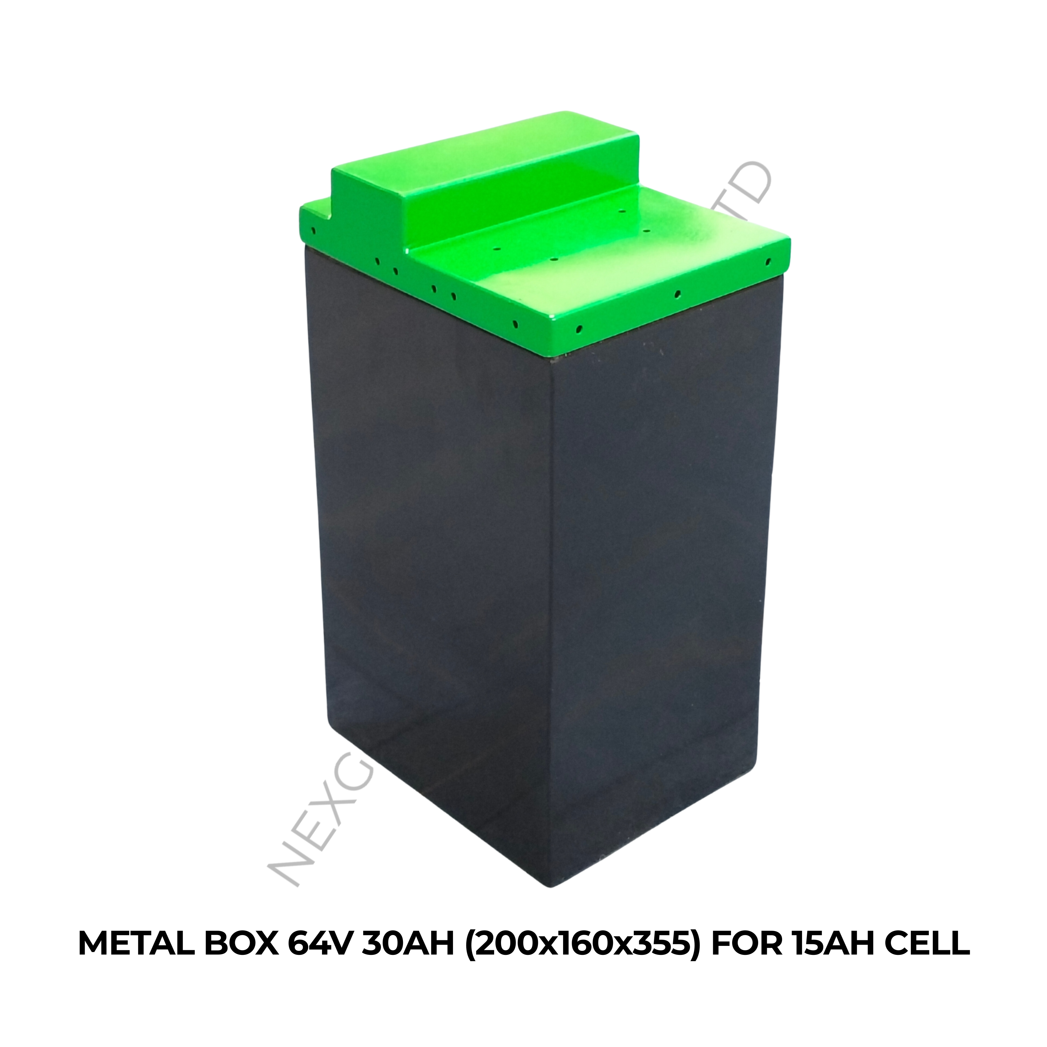 METAL BOX 64V 30AH (200x160x355) FOR 15AH CELL