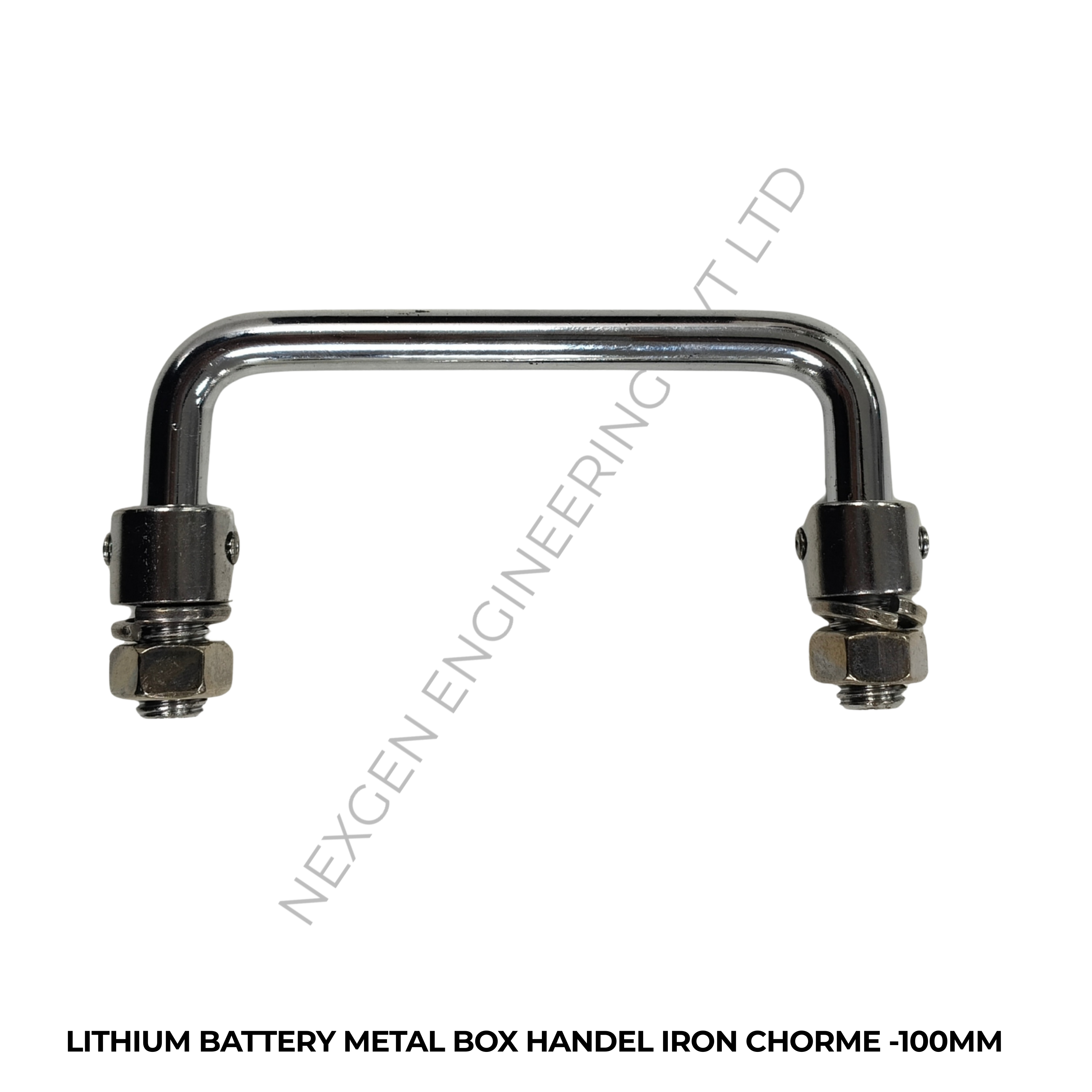 LITHIUM BATTERY METAL BOX HANDEL IRON CHORME -100MM