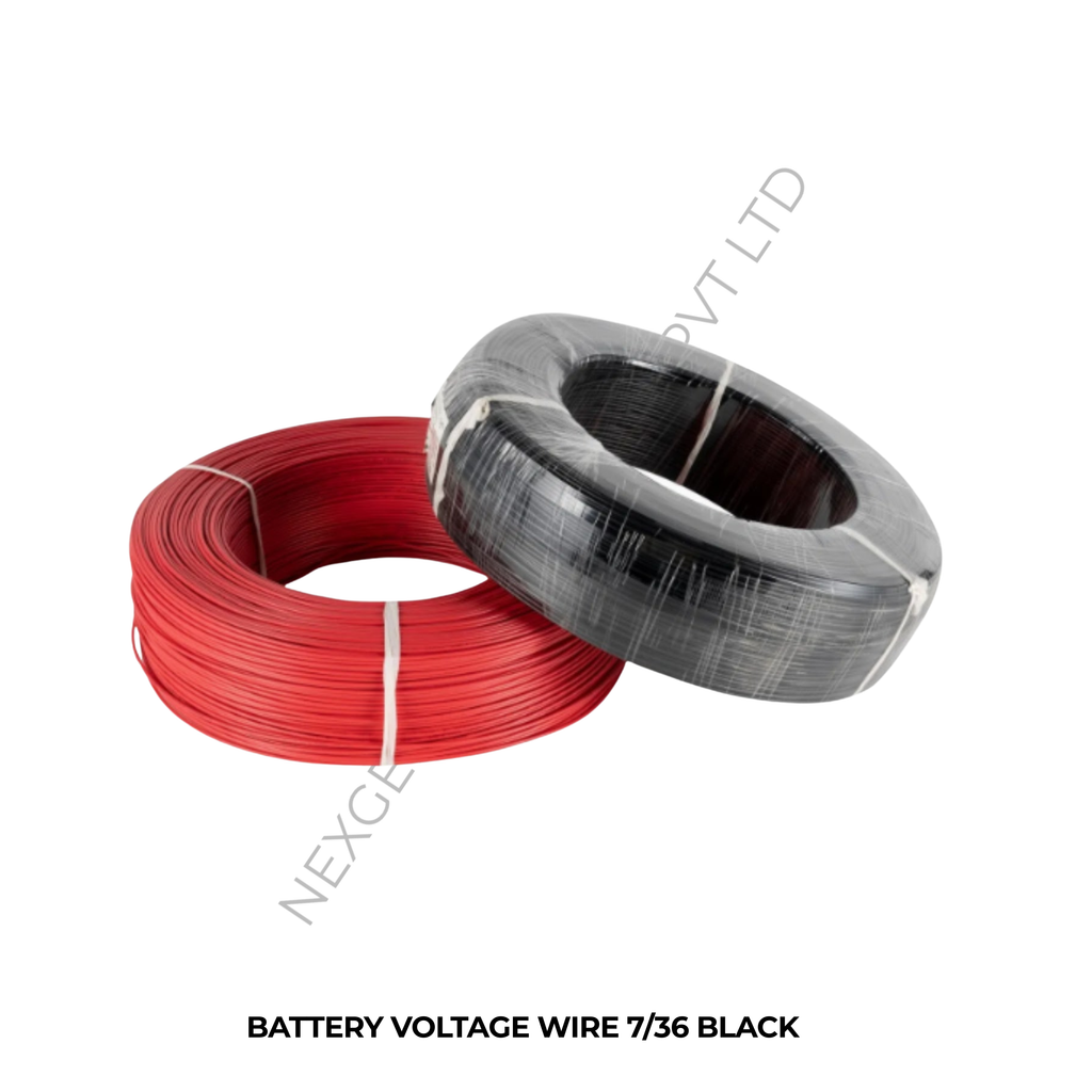 BATTERY VOLTAGE WIRE 7/36 BLACK