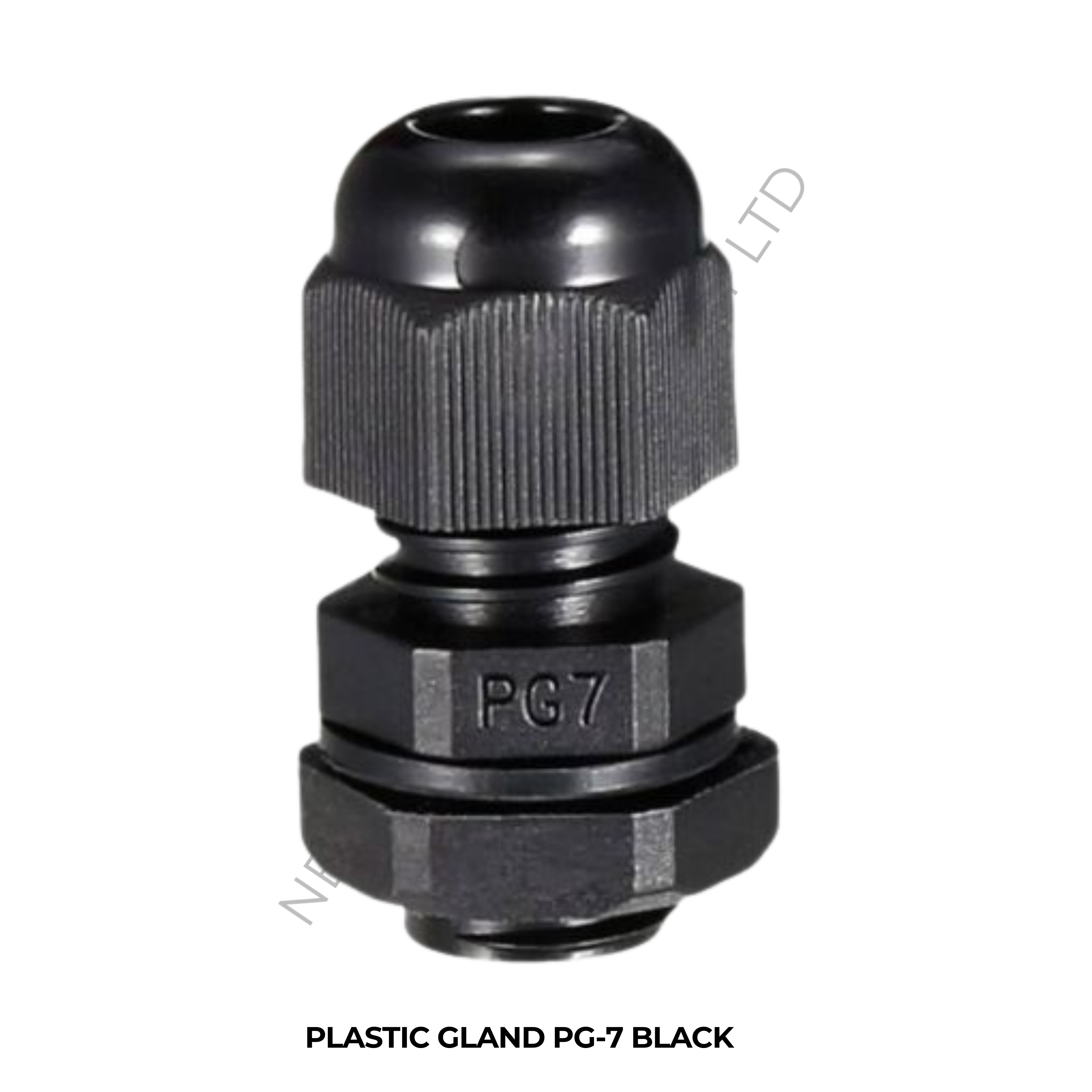 PLASTIC GLAND PG-7 BLACK