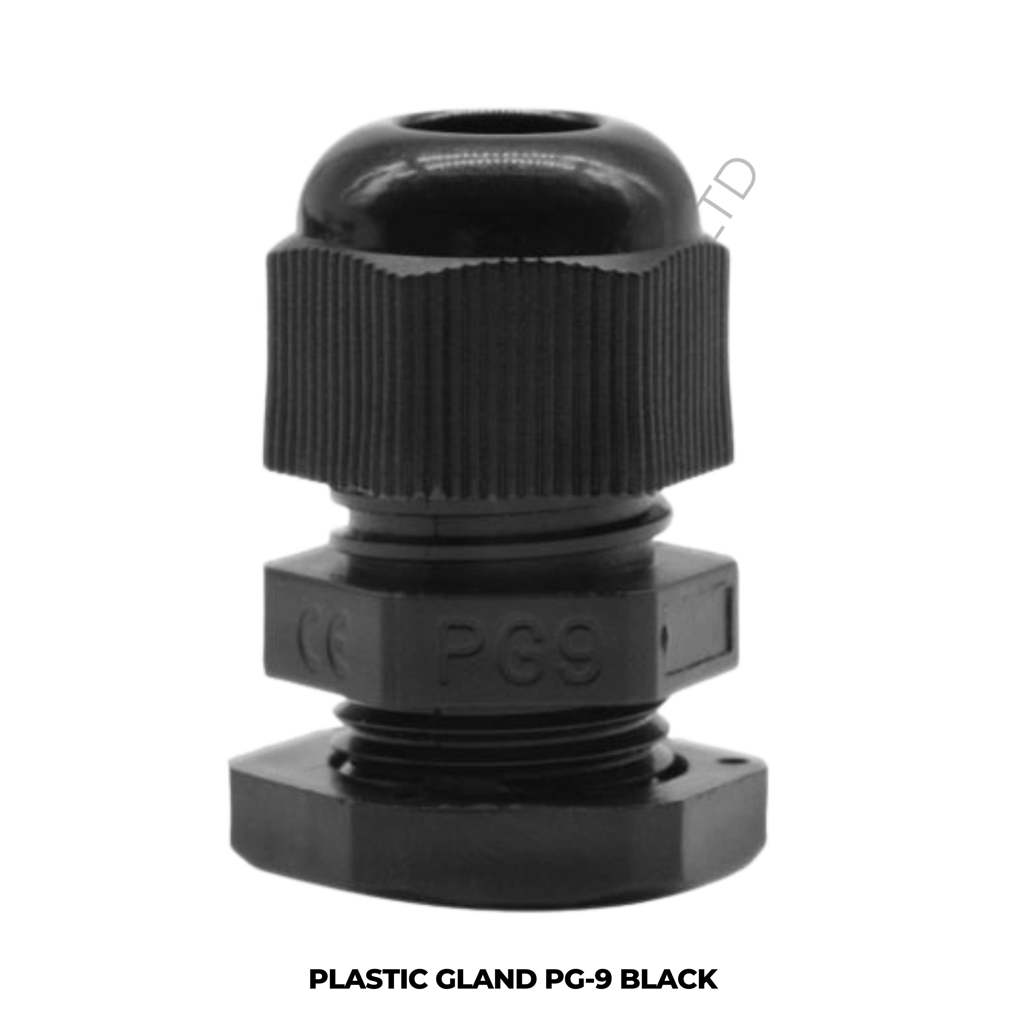 PLASTIC GLAND PG-9 BLACK
