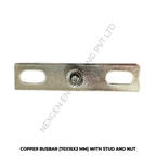 COPPER BUSBAR (70X15X2 MM) WITH STUD AND NUT