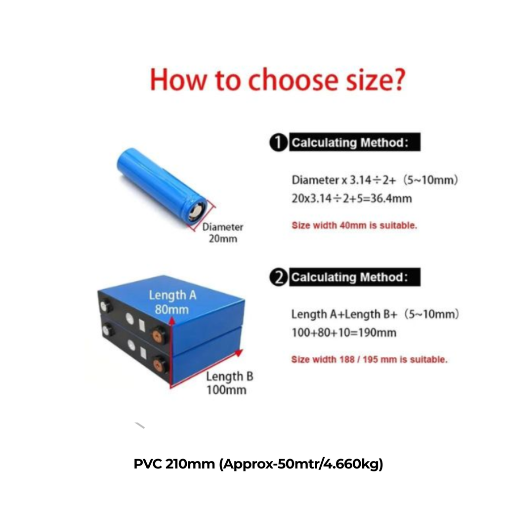 PVC 210mm (Approx-50mtr/4.660kg)