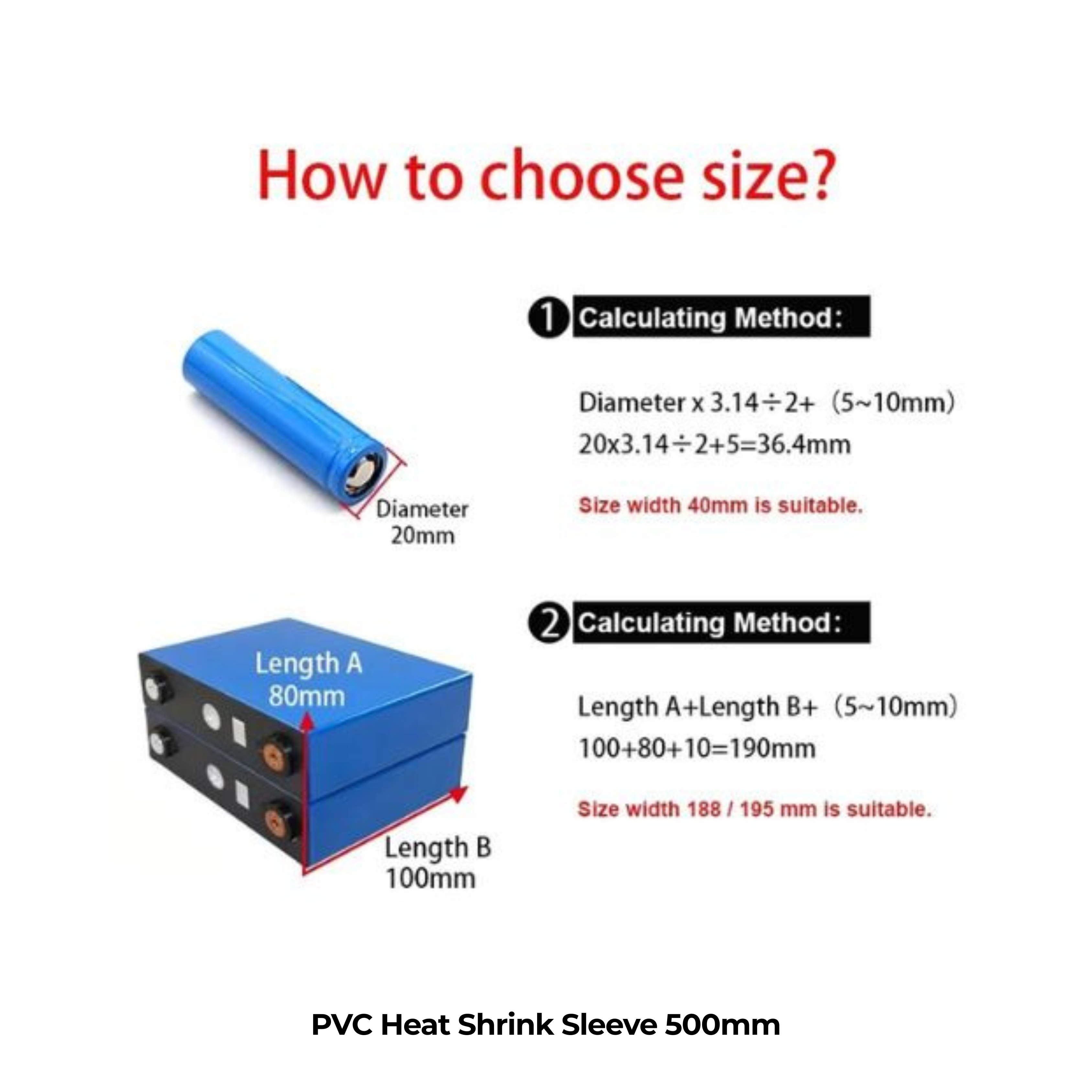 PVC Heat Shrink Sleeve 500mm