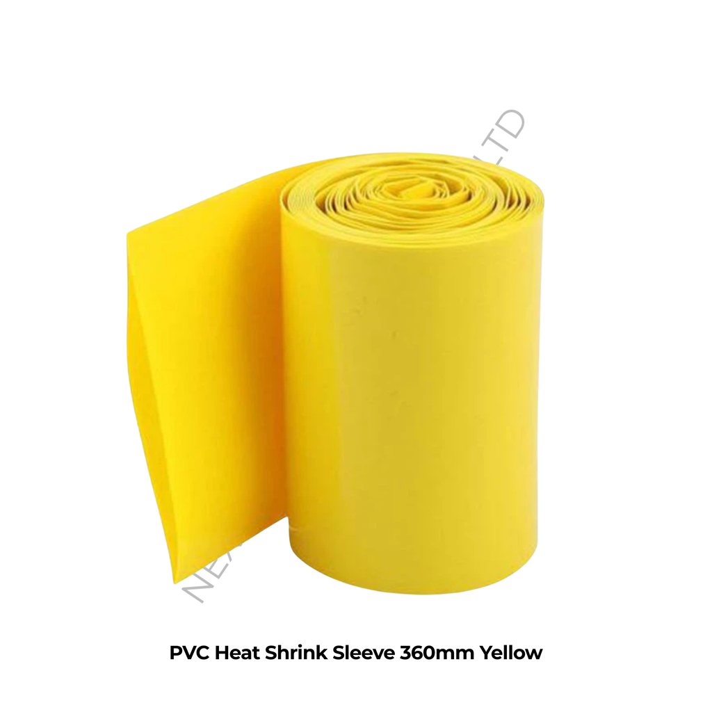 PVC Heat Shrink Sleeve 360mm Yellow