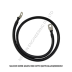 SILICON WIRE 2AWG BLACK WITH (SC70-6LUGS)1000MM