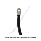 SILICON WIRE 3AWG BLACK WITH (SC50-6LUGS) 500MM