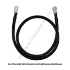 SILICON WIRE 3AWG BLACK WITH (SC50-6LUGS)1000MM