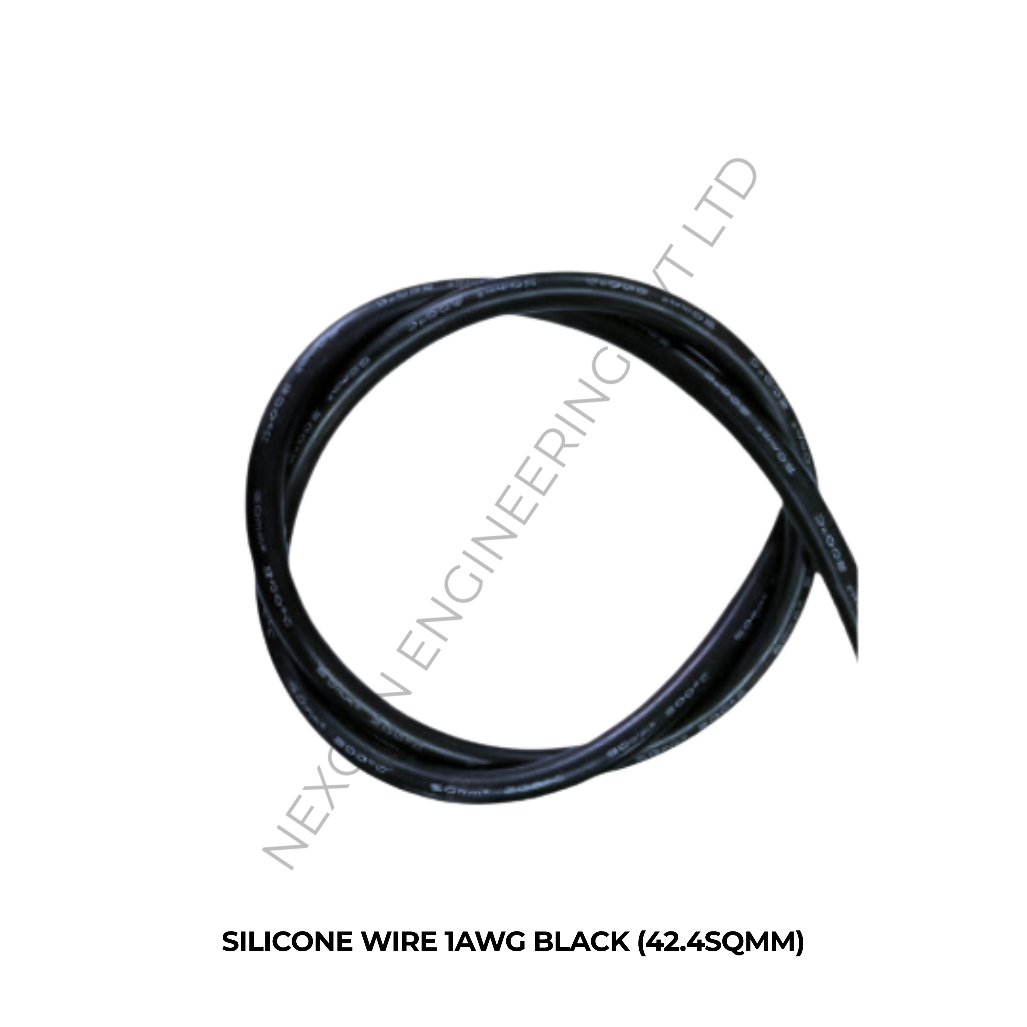 SILICONE WIRE 1AWG BLACK (42.4SQMM)