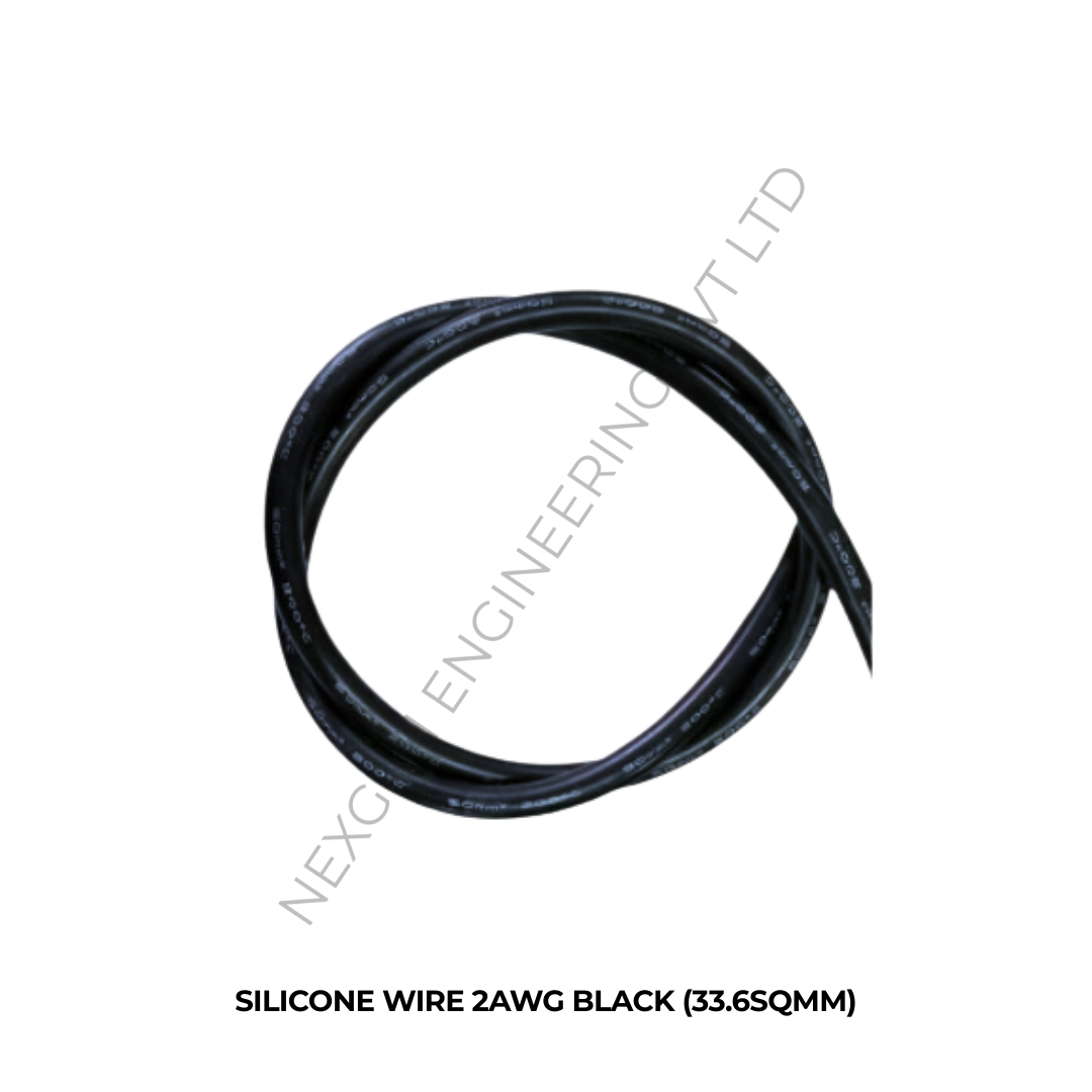 SILICONE WIRE 2AWG BLACK (33.6SQMM)