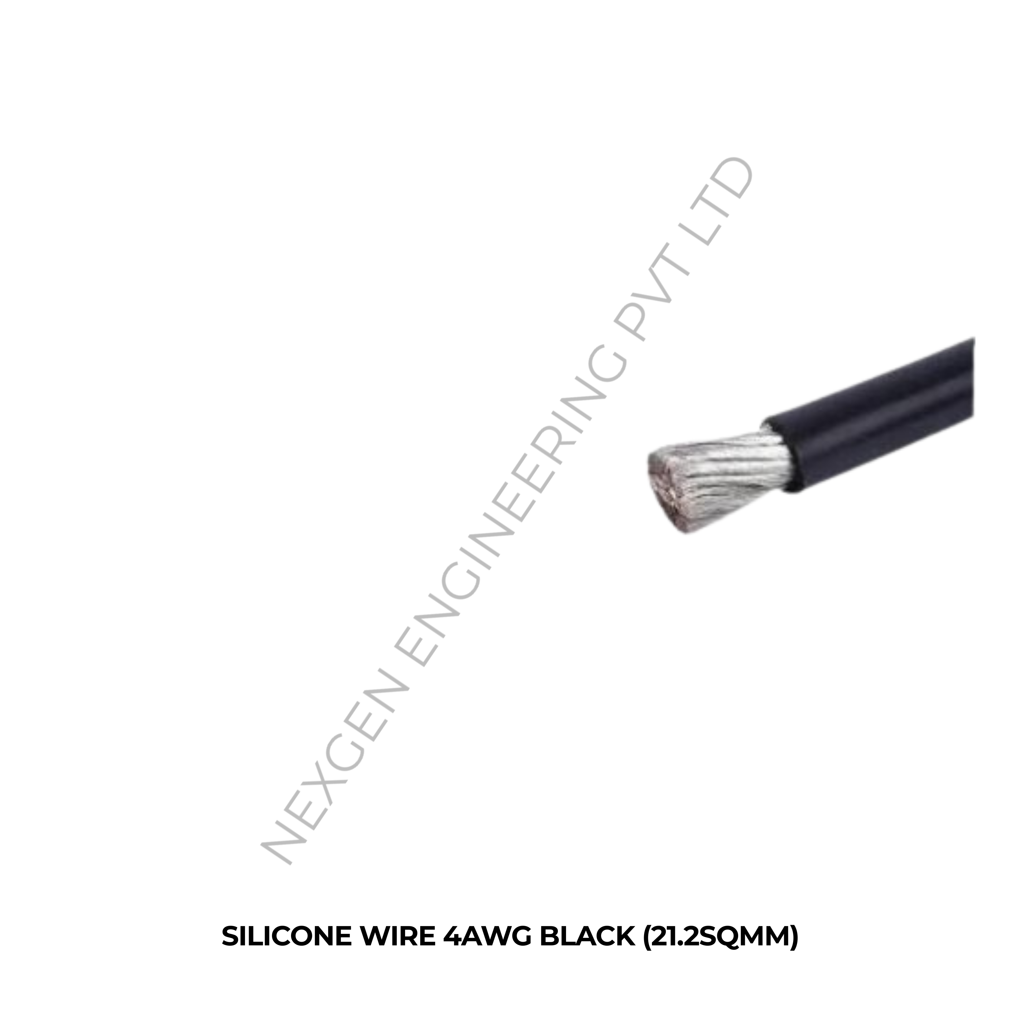SILICONE WIRE 4AWG BLACK (21.2SQMM)