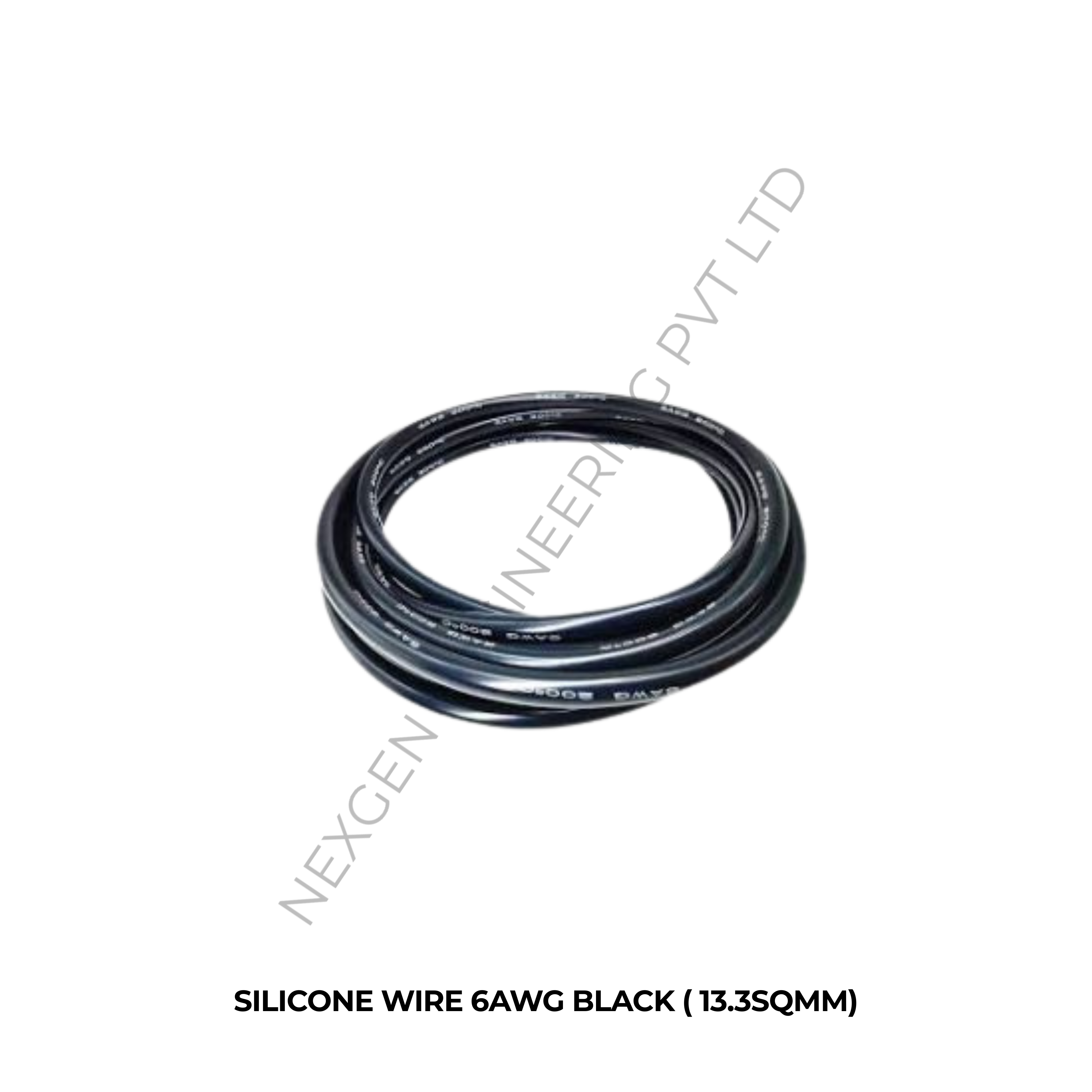 SILICONE WIRE 6AWG BLACK ( 13.3SQMM)