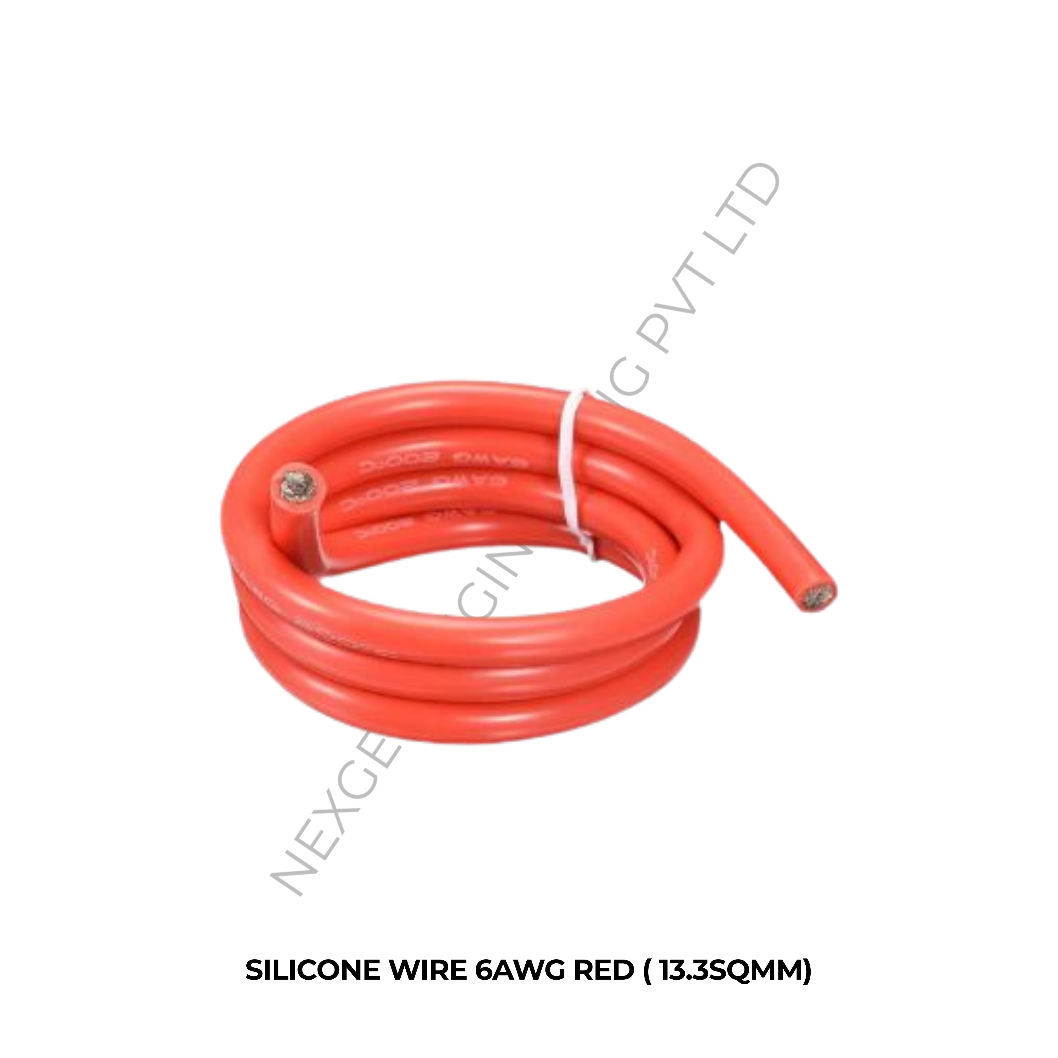 SILICONE WIRE 6AWG RED ( 13.3SQMM)