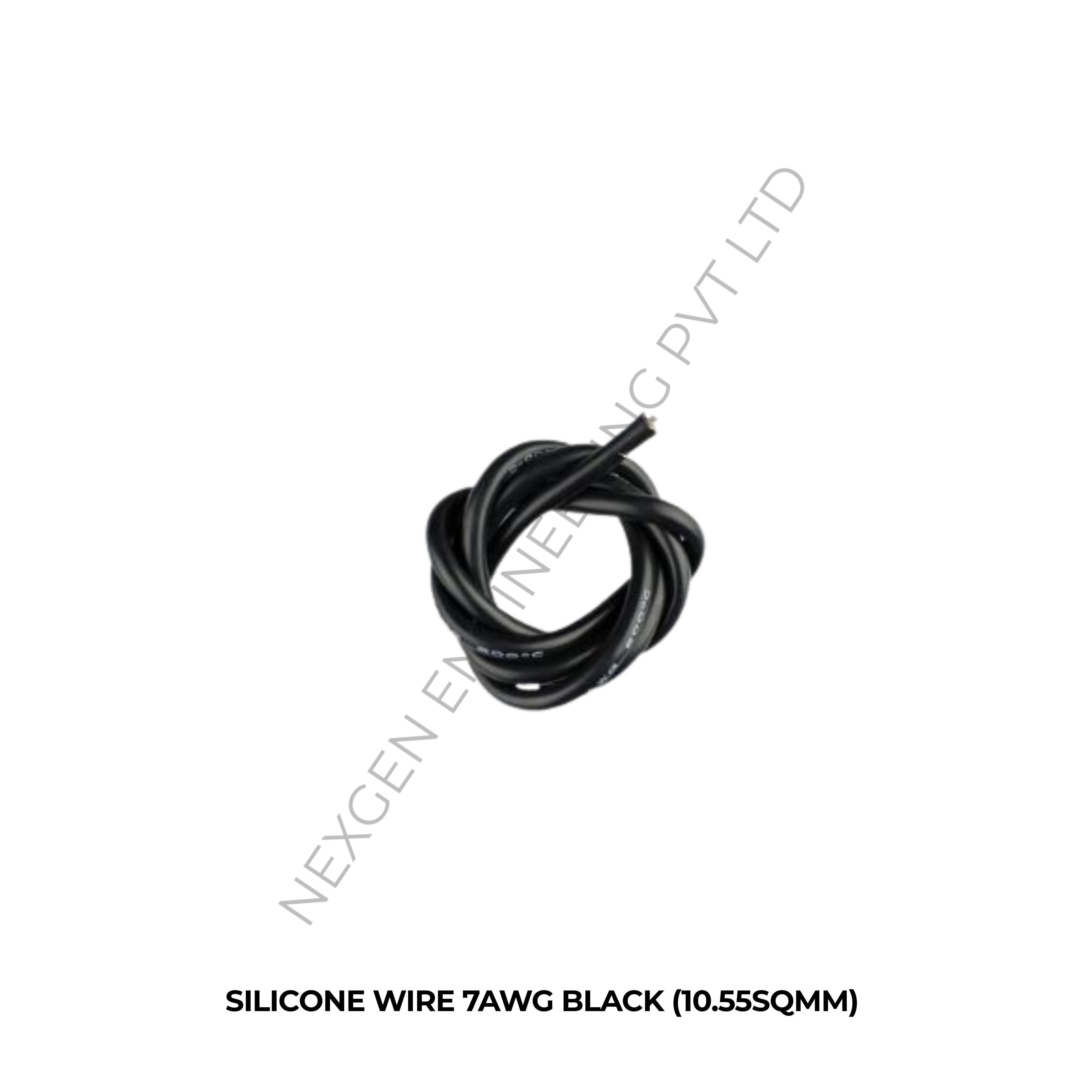 SILICONE WIRE 7AWG BLACK (10.55SQMM)
