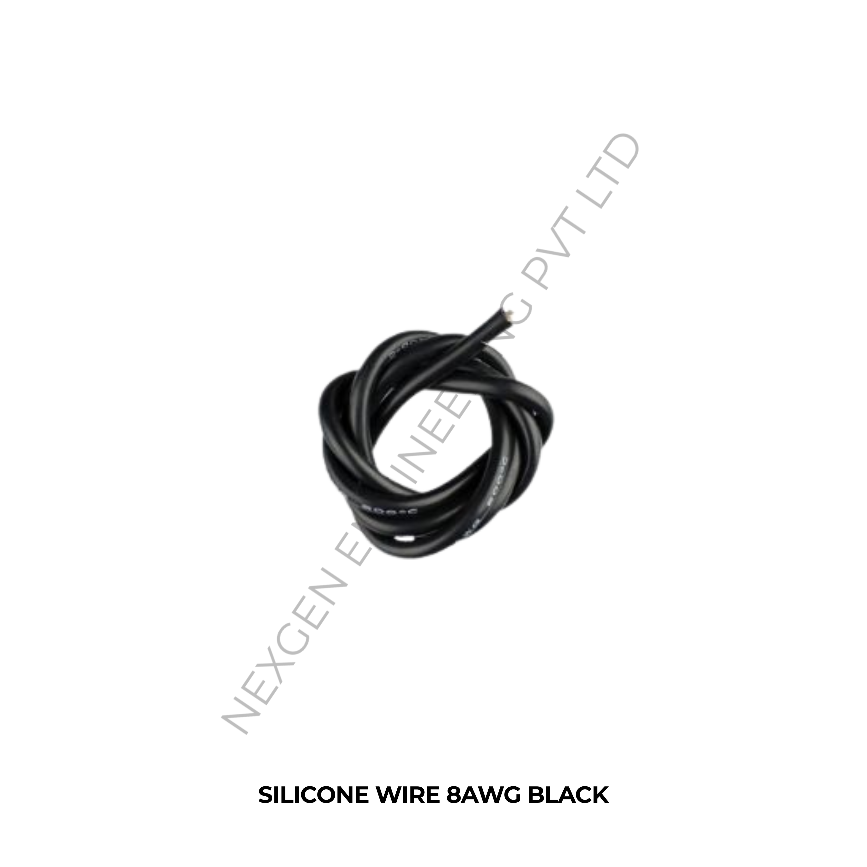 SILICONE WIRE 8AWG BLACK