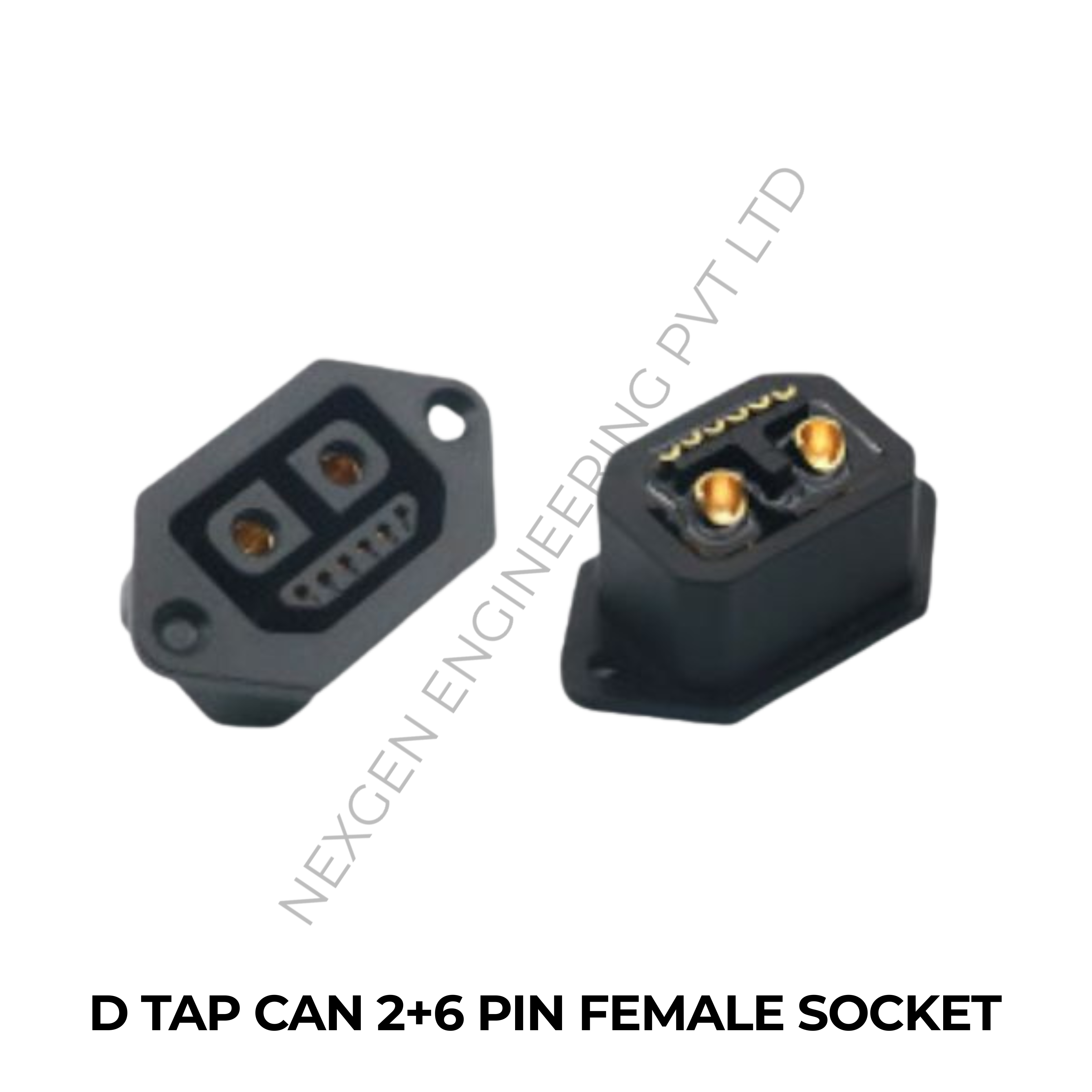 D TAP CAN 2+6 PIN FEMALE SOCKET