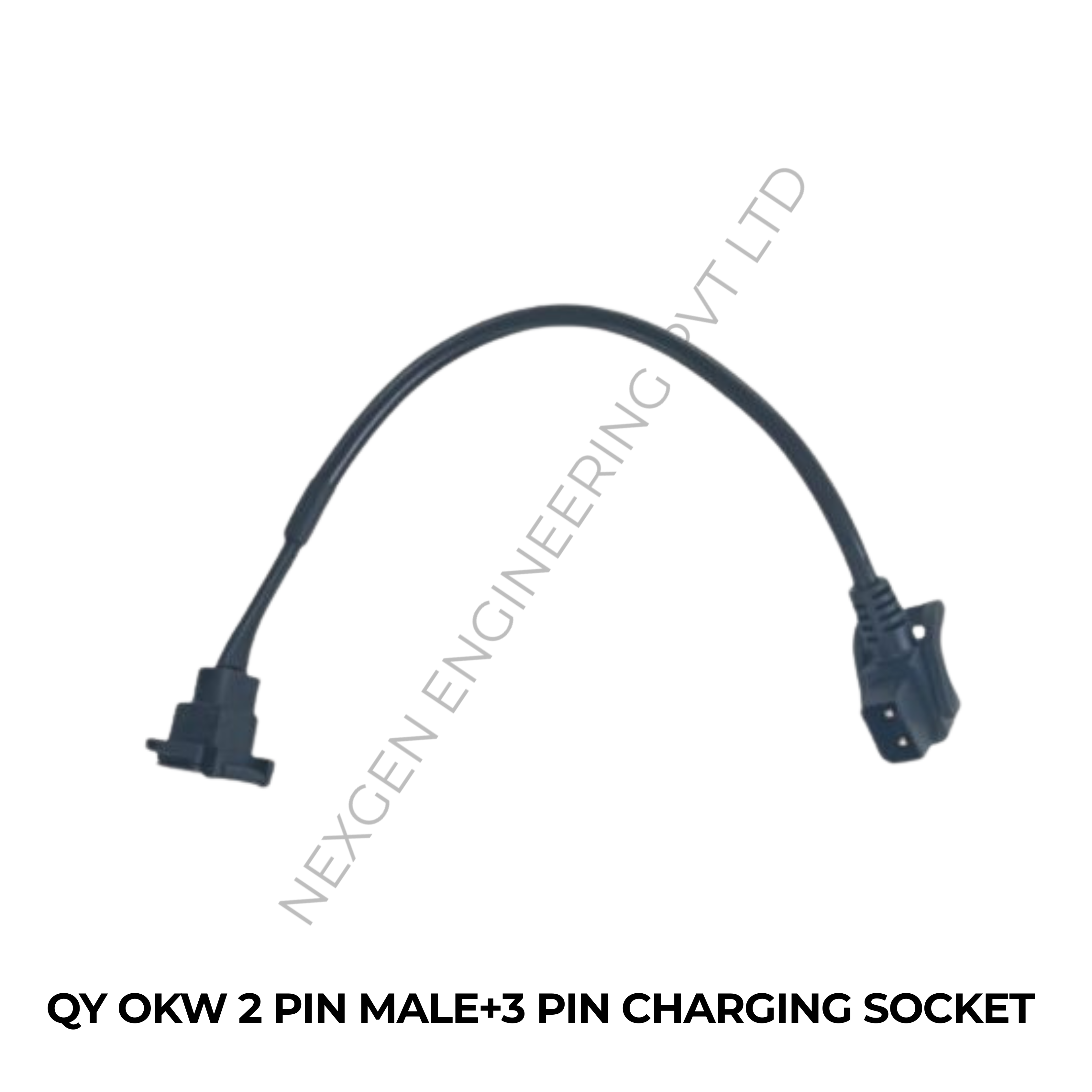 QY OKW 2 PIN MALE+3 PIN CHARGING SOCKET