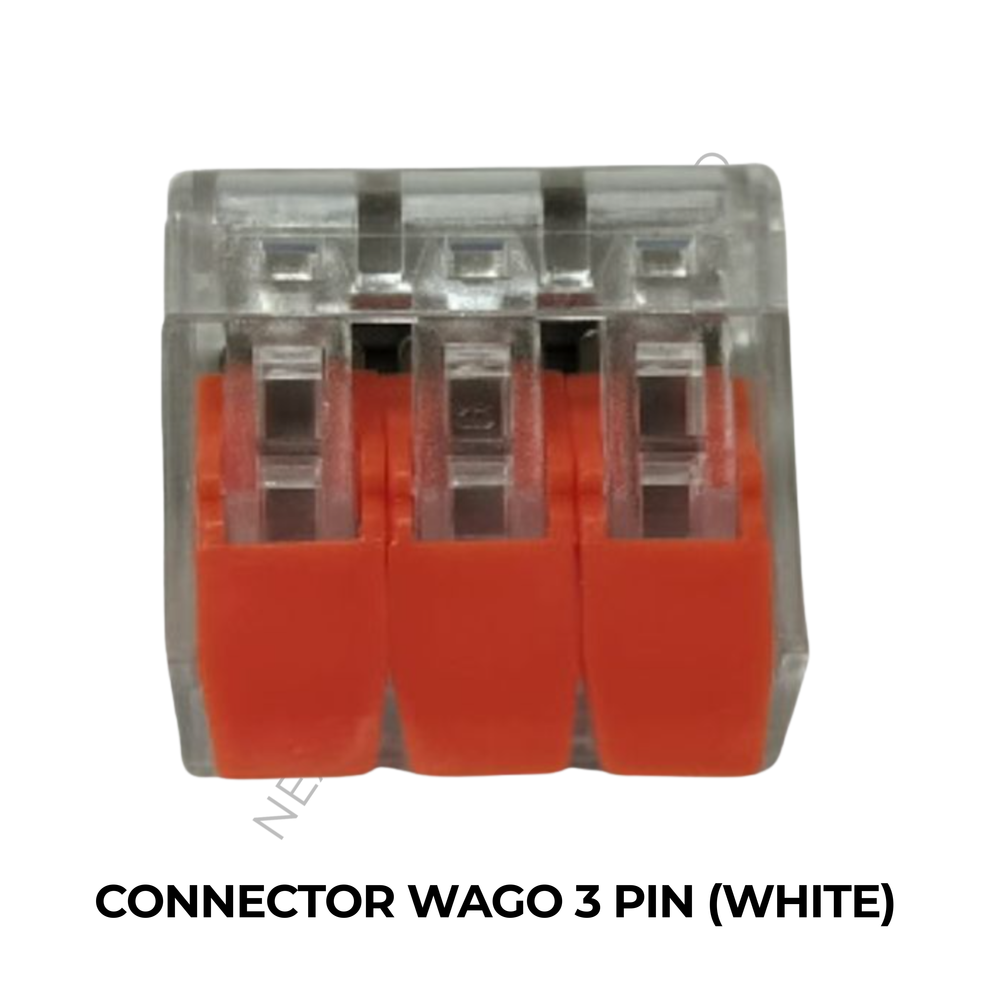 CONNECTOR WAGO 3 PIN (WHITE)