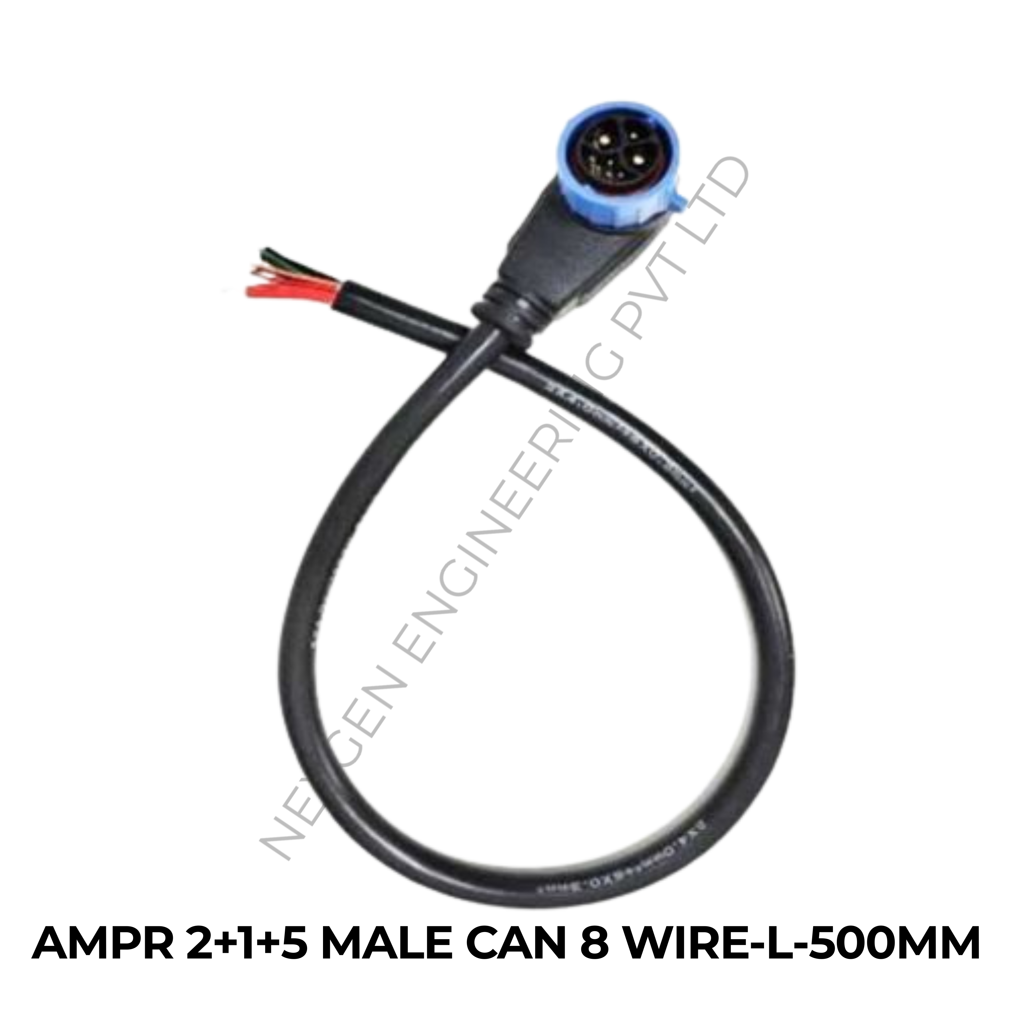 AMPR 2+1+5 MALE CAN 8 WIRE-L-500MM