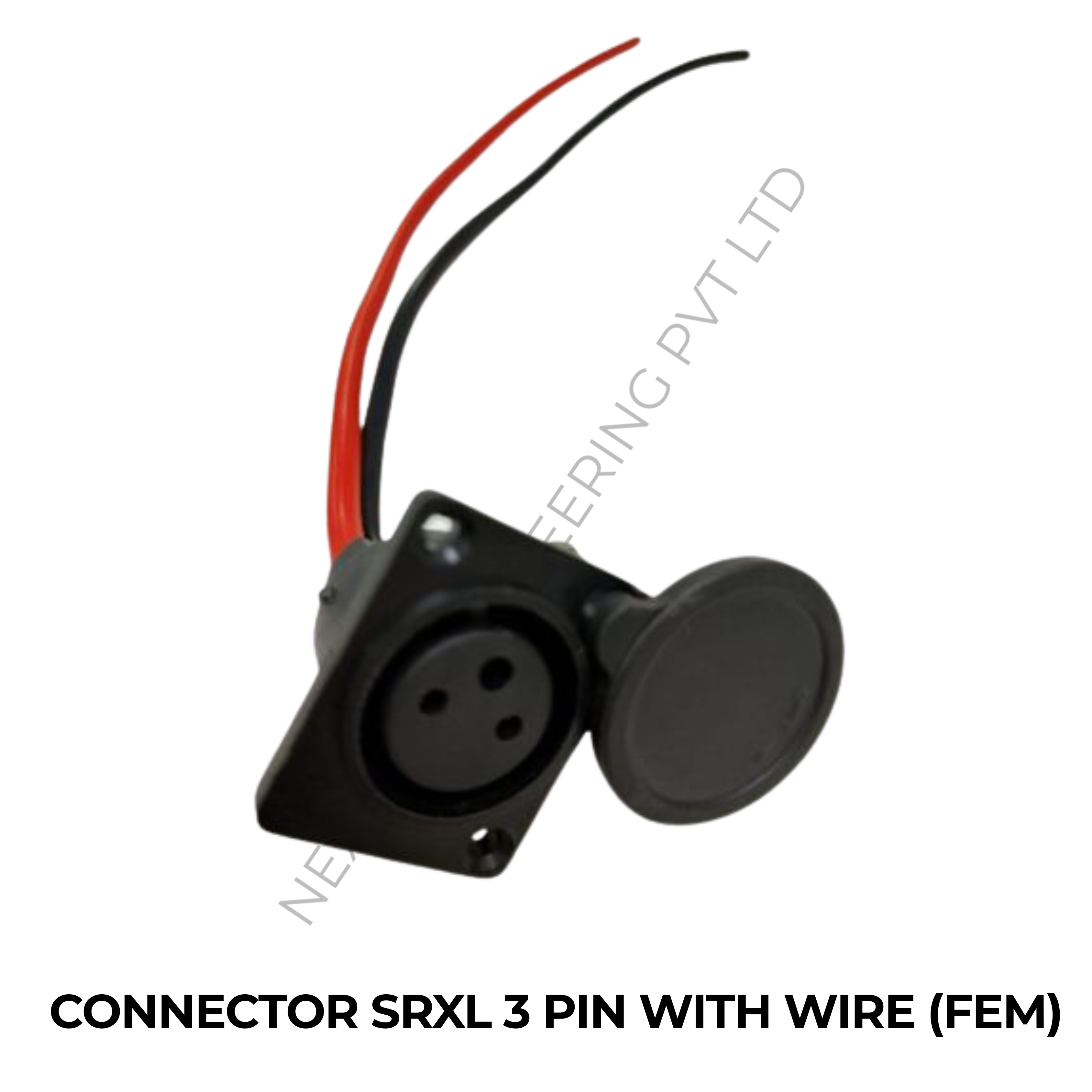 CONNECTOR SRXL 3 PIN WITH WIRE (FEM)