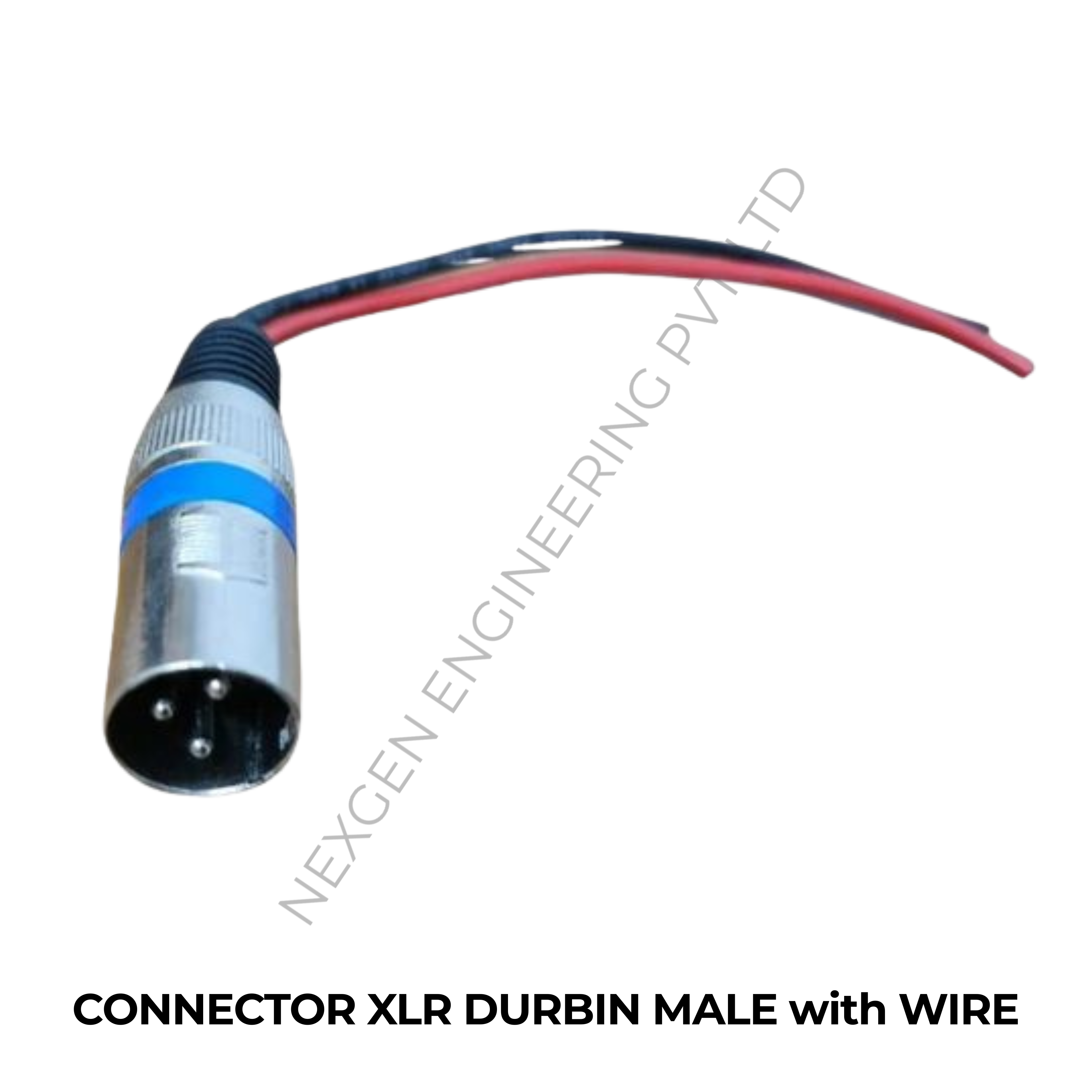 CONNECTOR XLR DURBIN MALE with WIRE