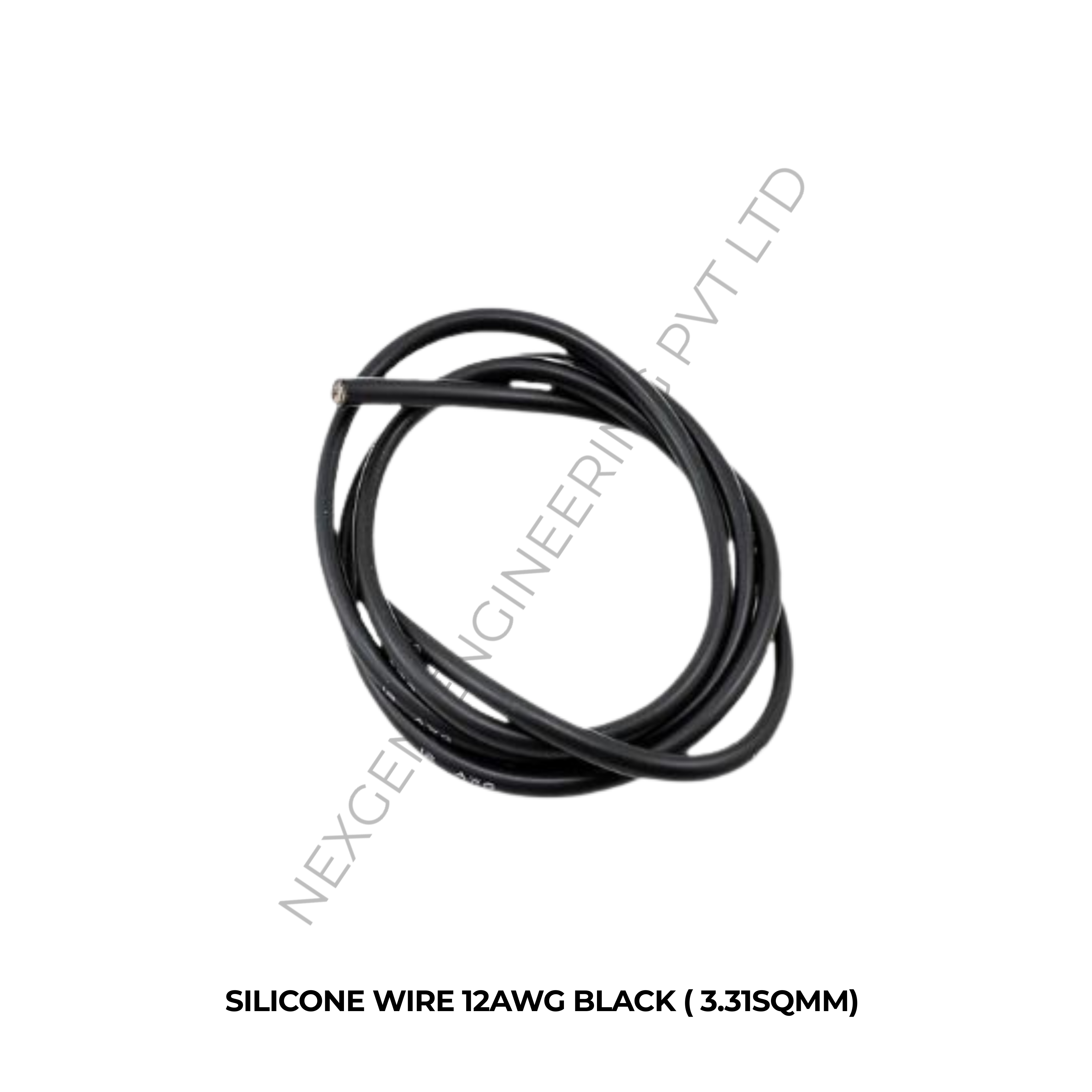 SILICONE WIRE 12AWG BLACK ( 3.31SQMM)