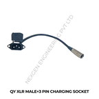 QY XLR MALE+3 PIN CHARGING SOCKET
