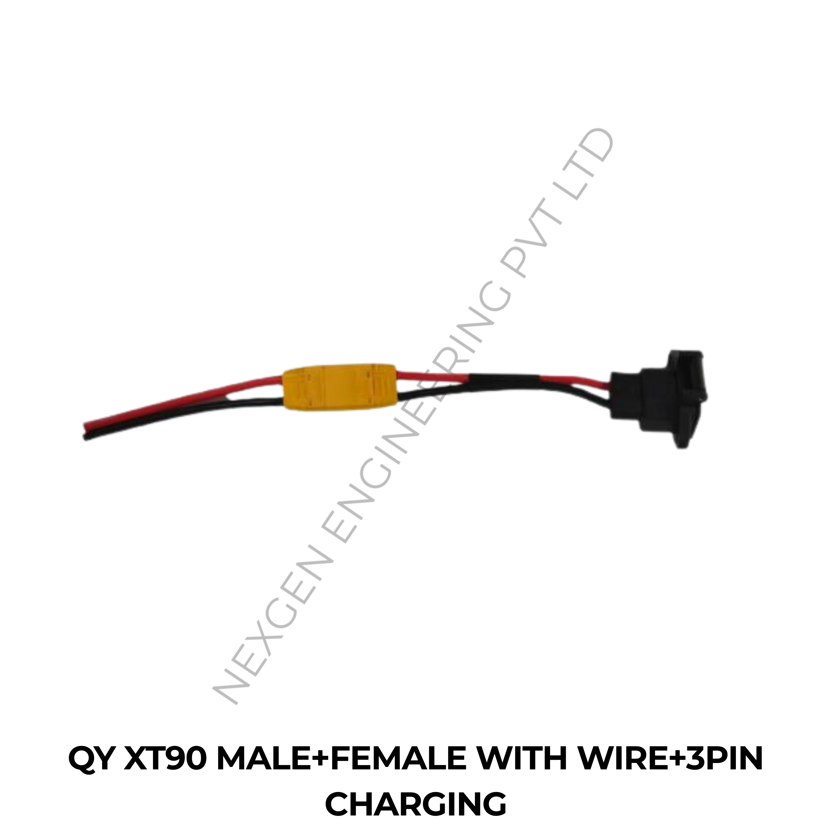 QY XT90 MALE+FEMALE WITH WIRE+3PIN CHARGING
