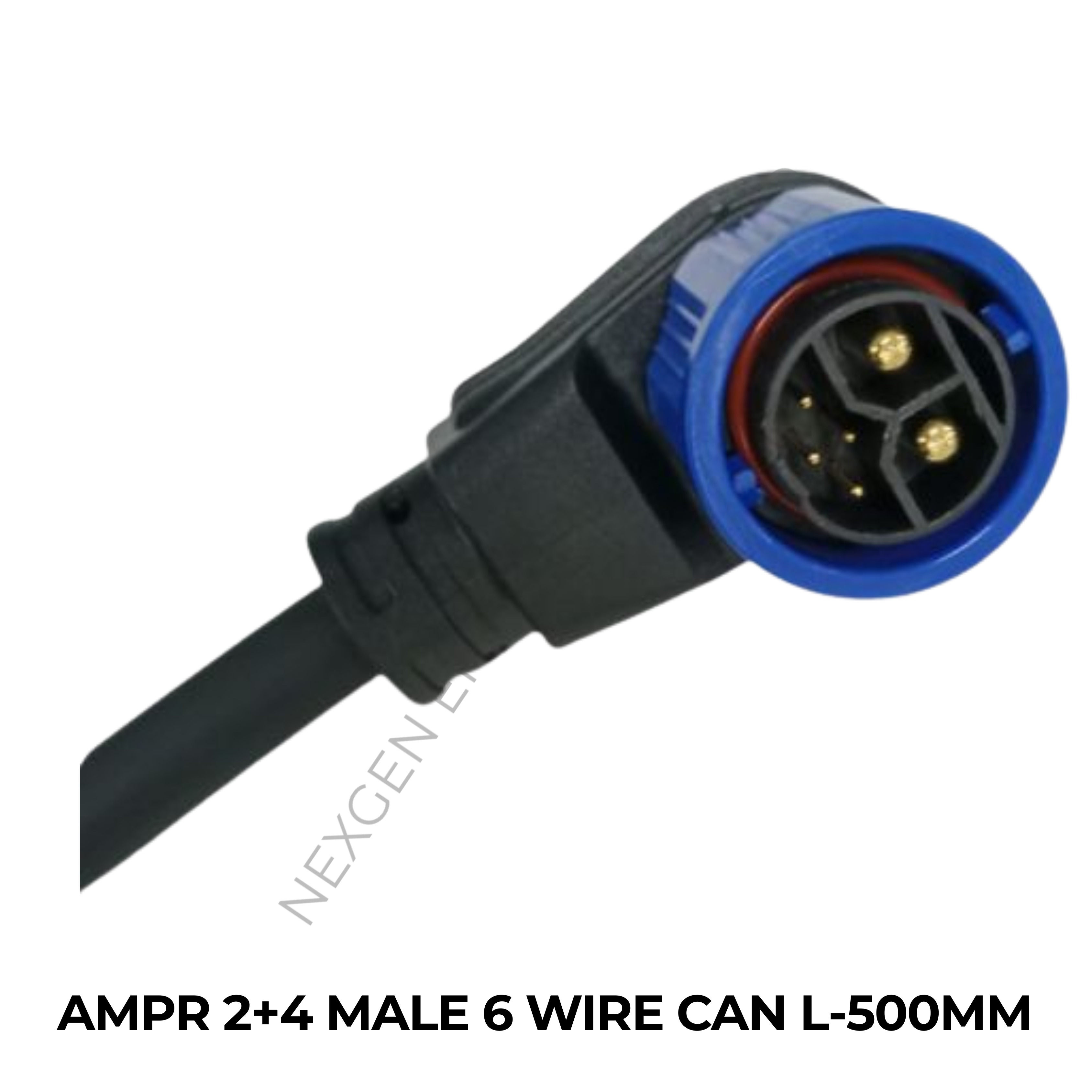 AMPR 2+4 MALE 6 WIRE CAN L-500MM