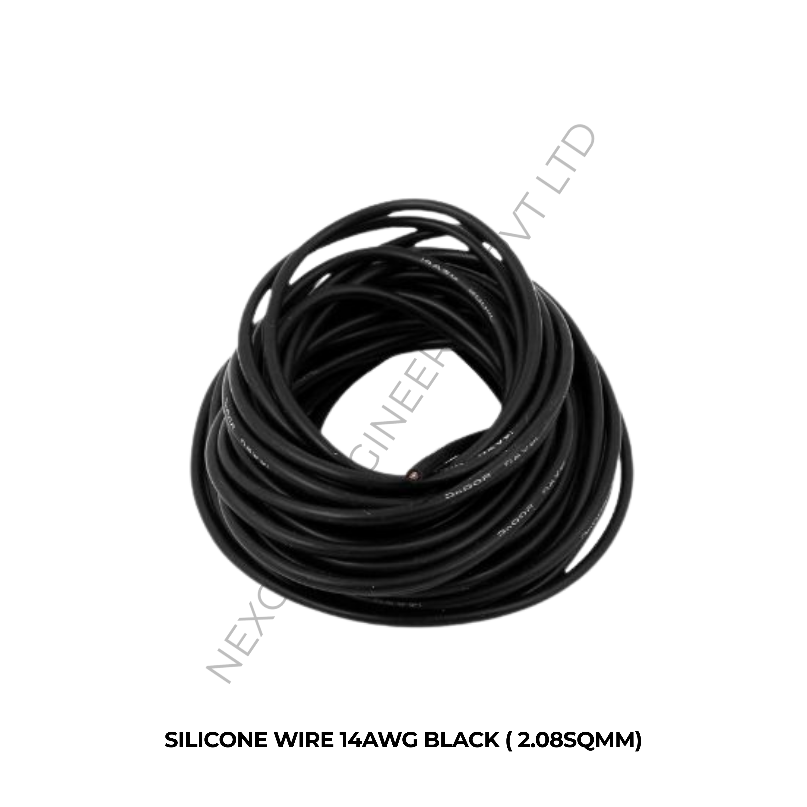 SILICONE WIRE 14AWG BLACK ( 2.08SQMM)
