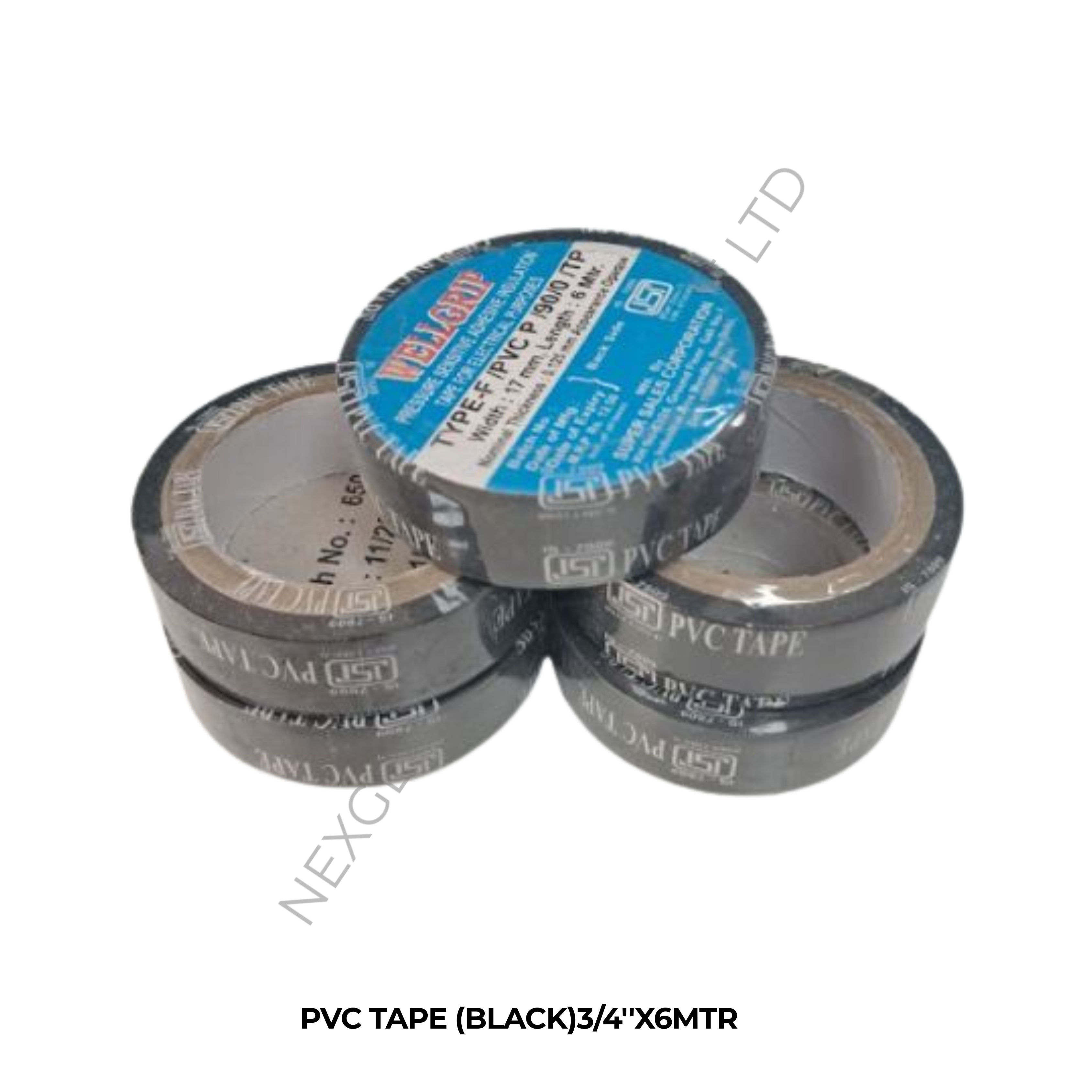 PVC TAPE (BLACK)3/4''X6MTR