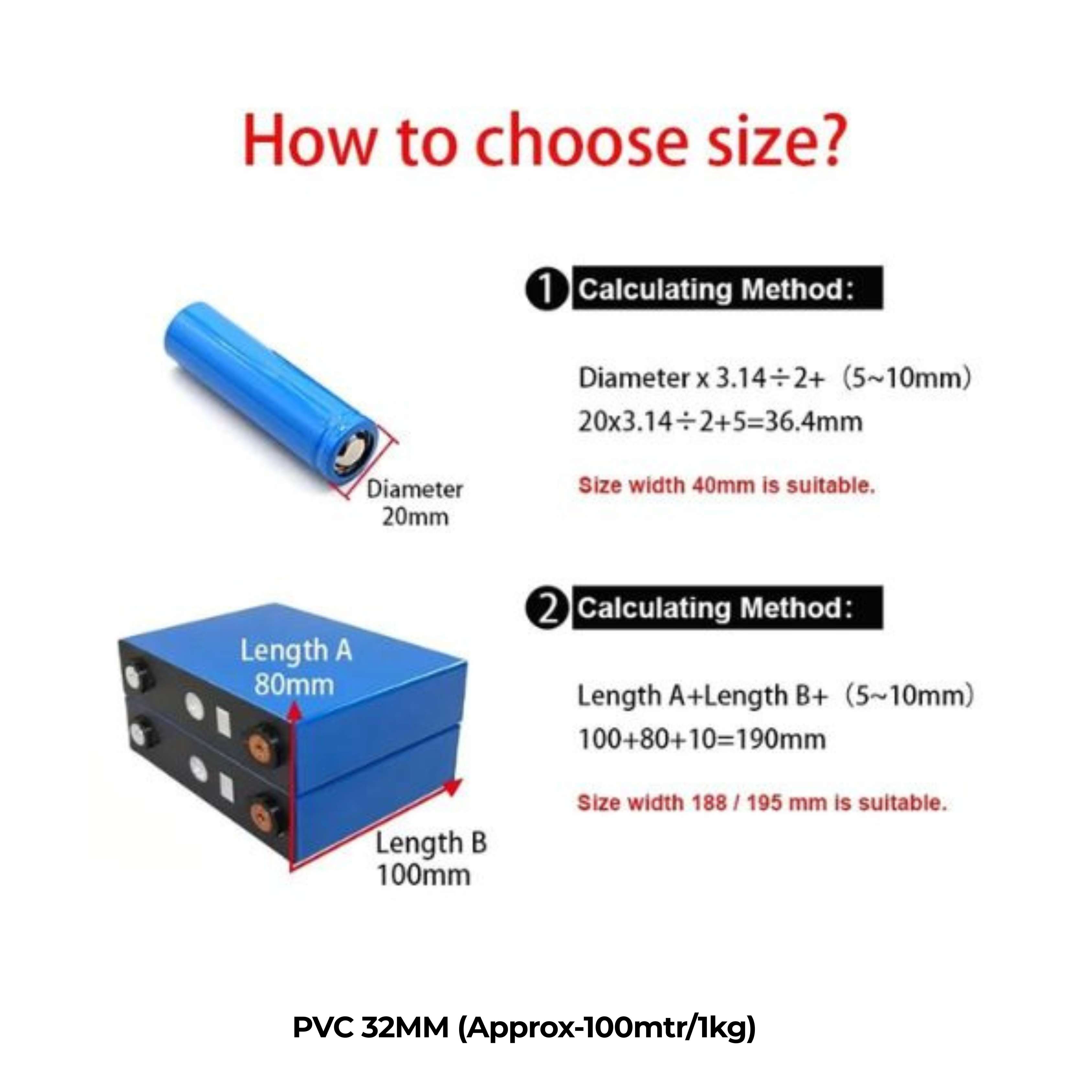 PVC 32MM (Approx-100mtr/1kg)