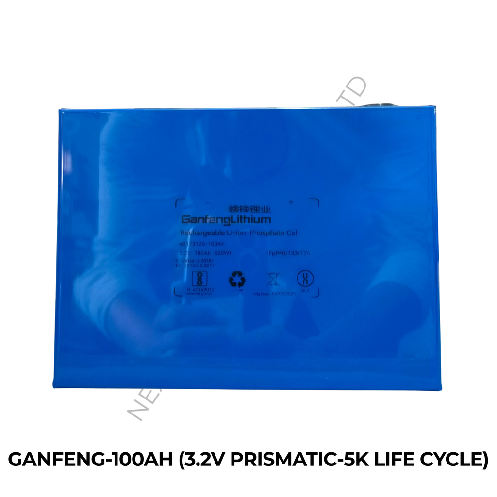 GANFENG-100AH (3.2V PRISMATIC-5K LIFE CYCLE)