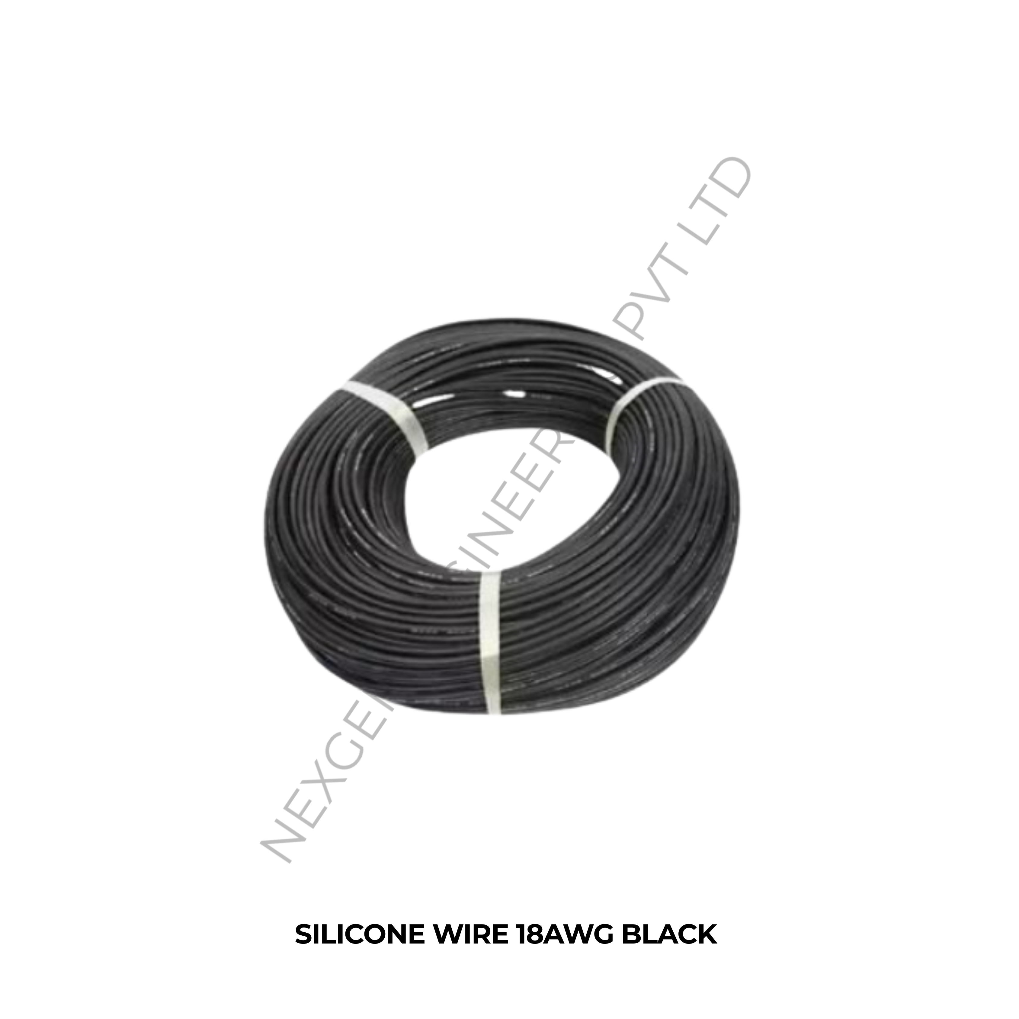 SILICONE WIRE 18AWG BLACK