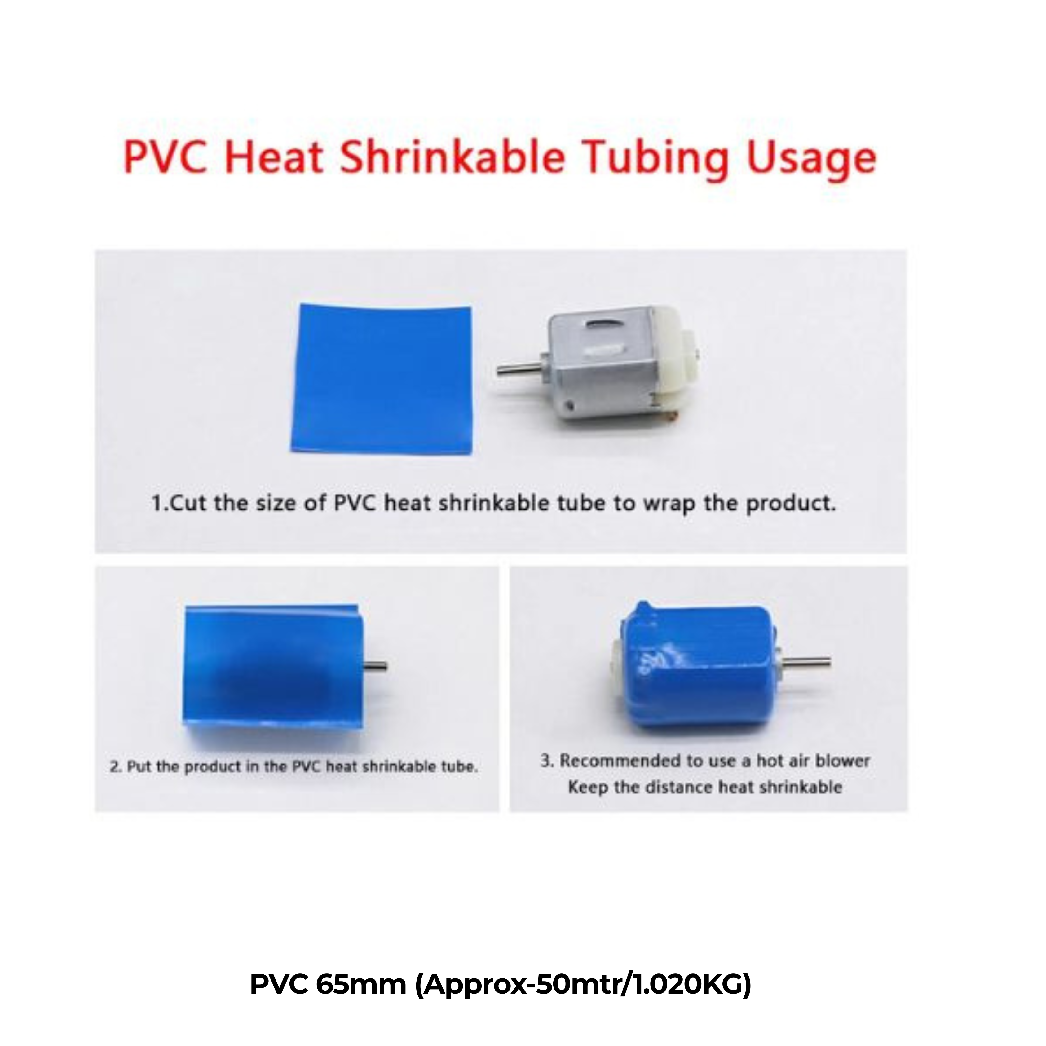 PVC 65mm (Approx-50mtr/1.020KG)
