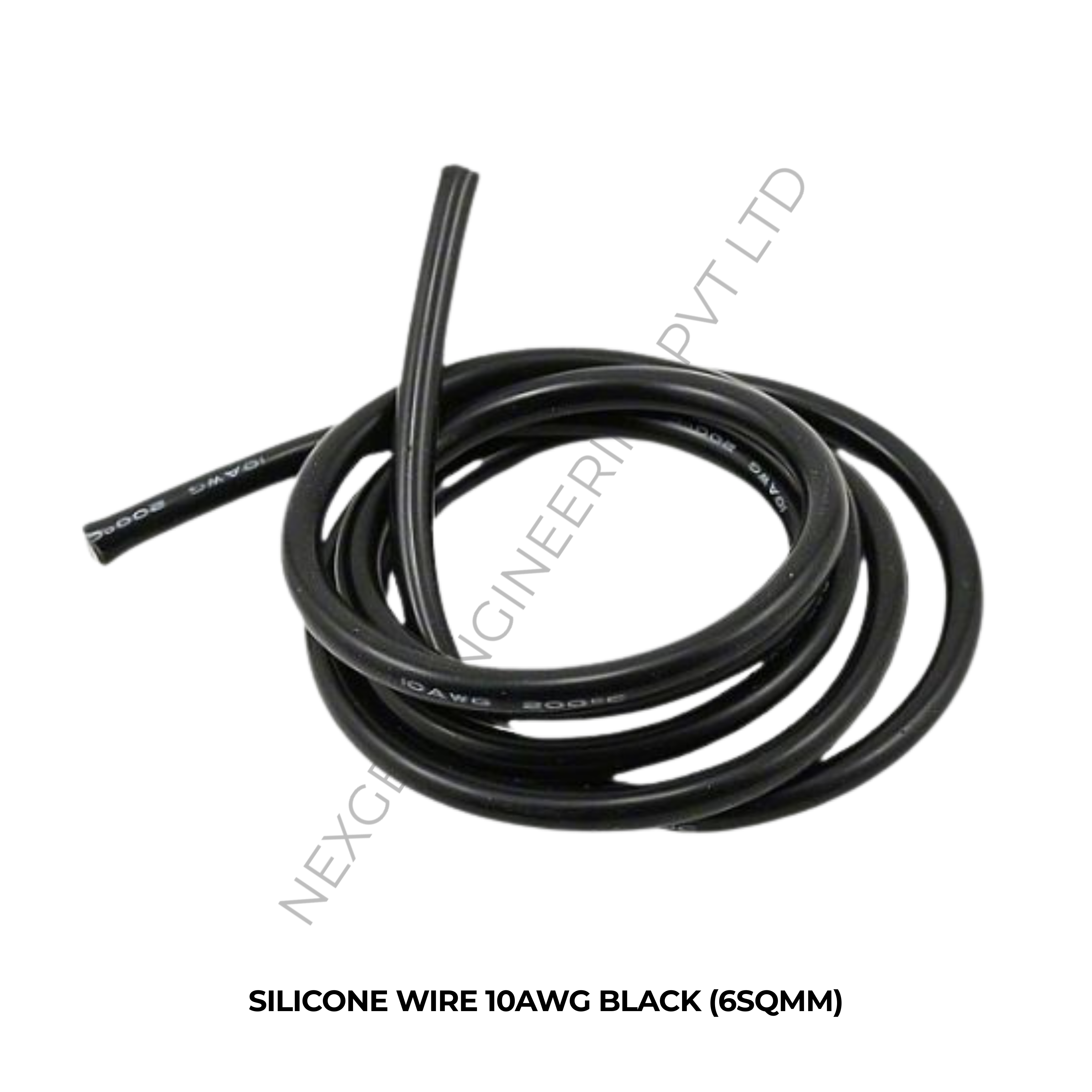 SILICONE WIRE 10AWG BLACK (6SQMM)