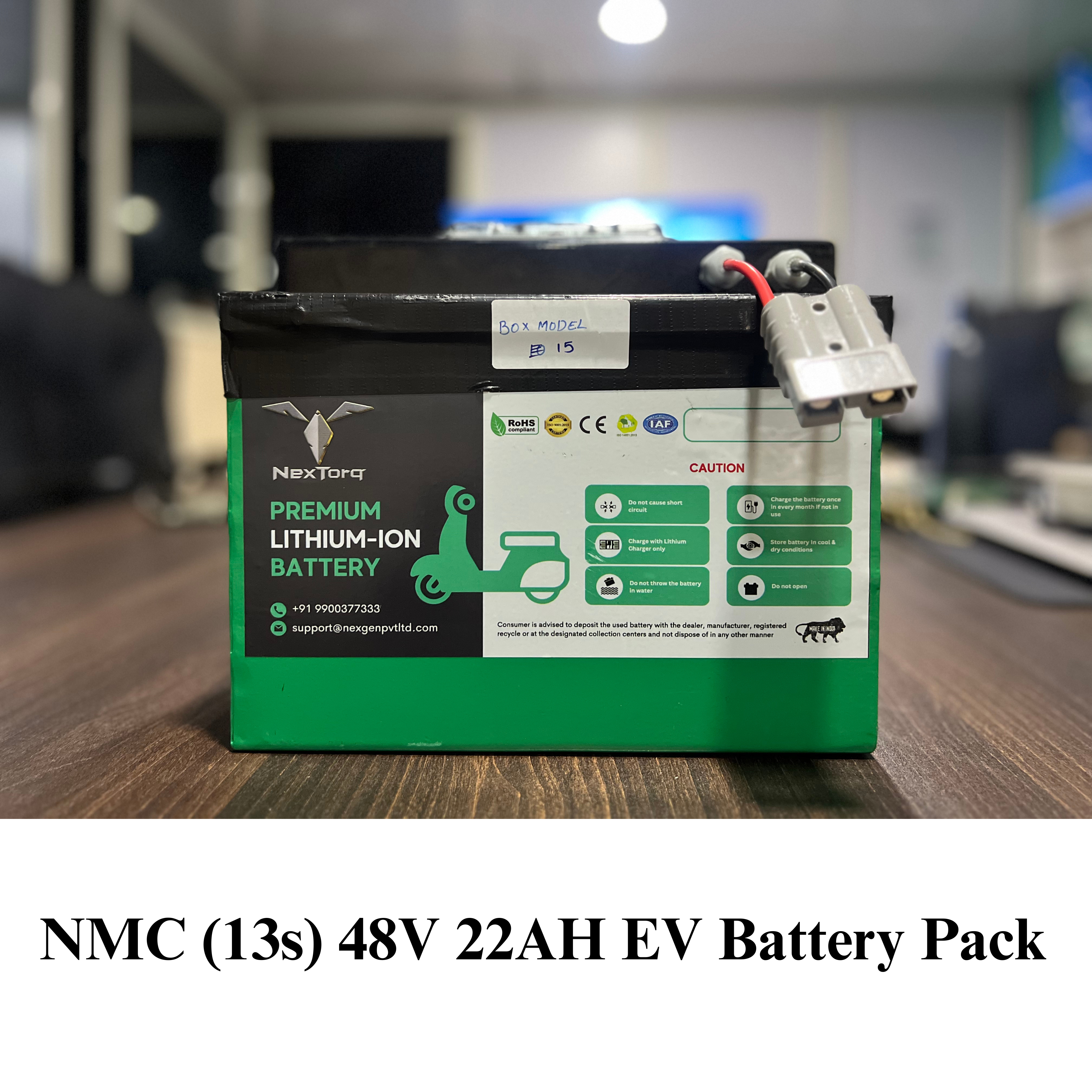 NexTorq NMC (13s) 48V 22AH EV Battery Pack